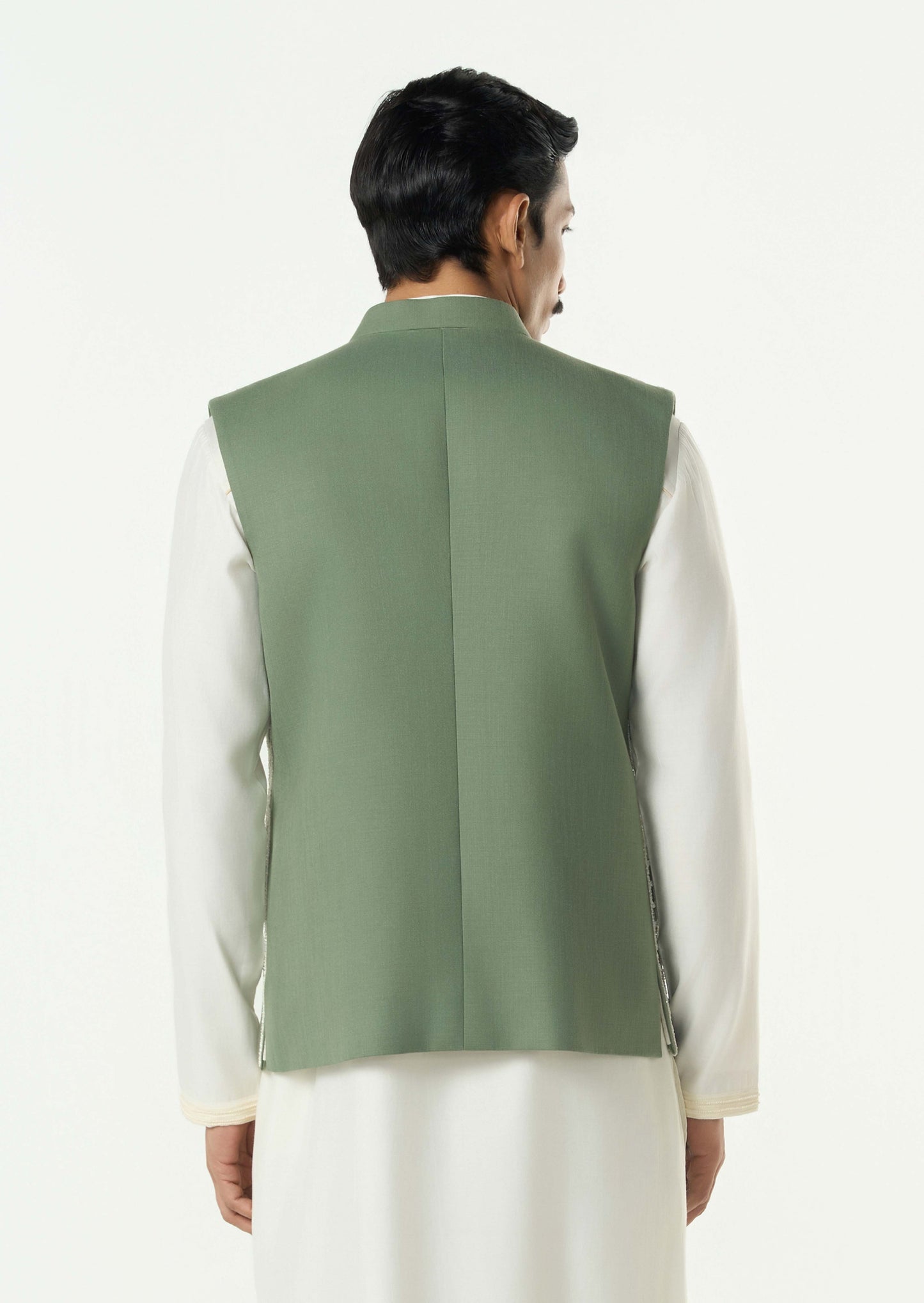 Grill Grid Bandi Jacket - Sage Green