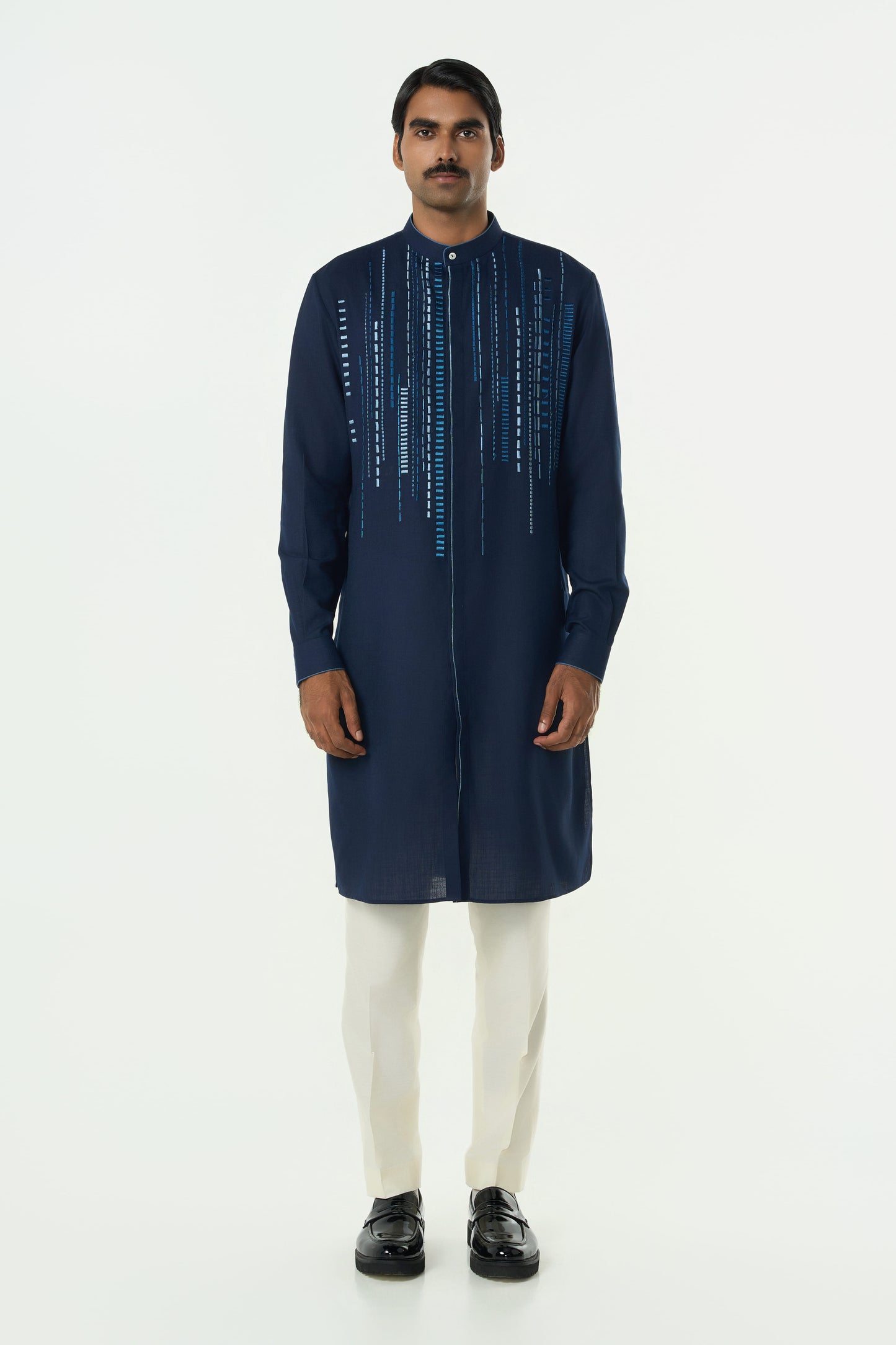 Lume City Kurta - Navy Blue
