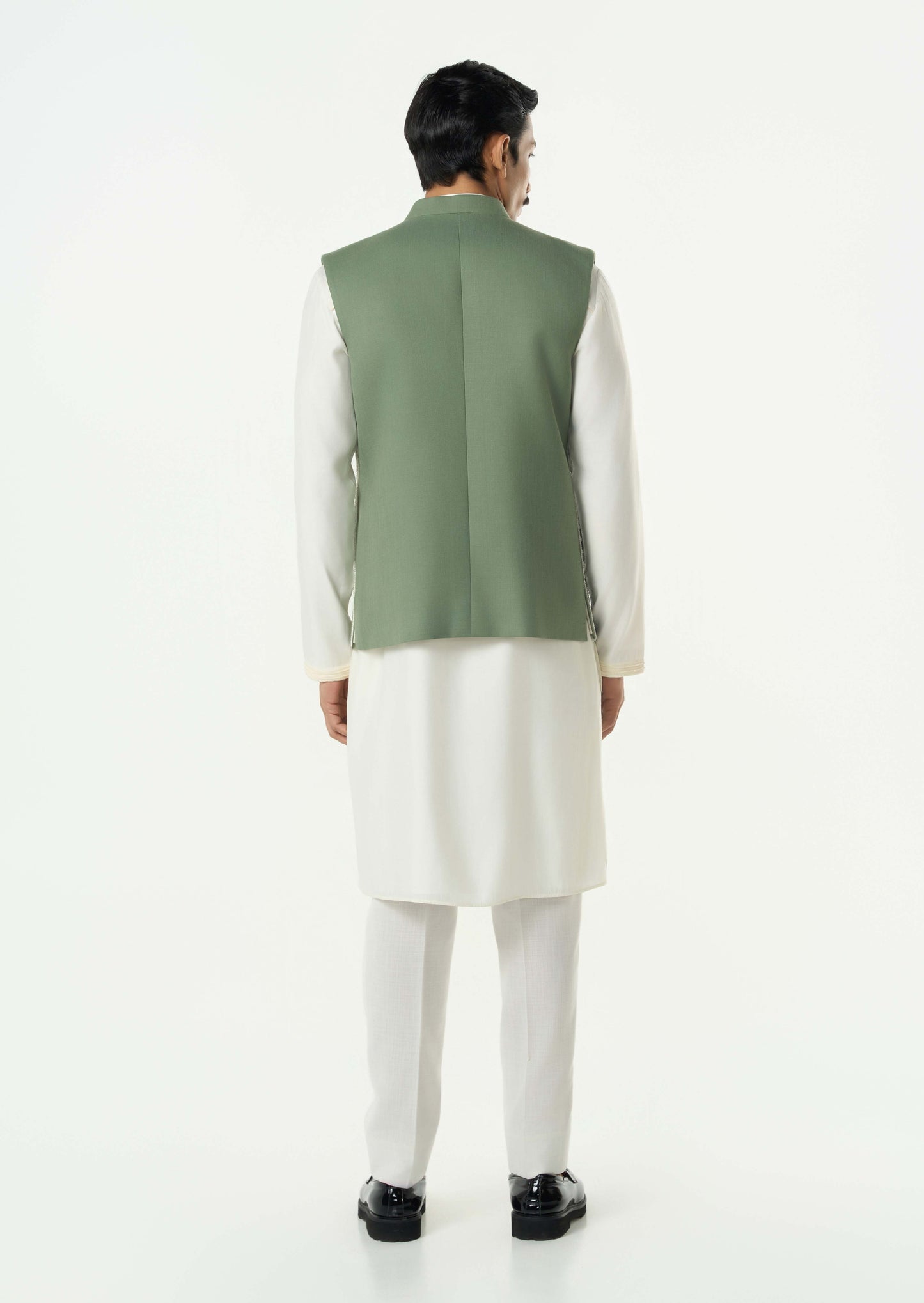 Grill Grid Bandi Jacket - Sage Green