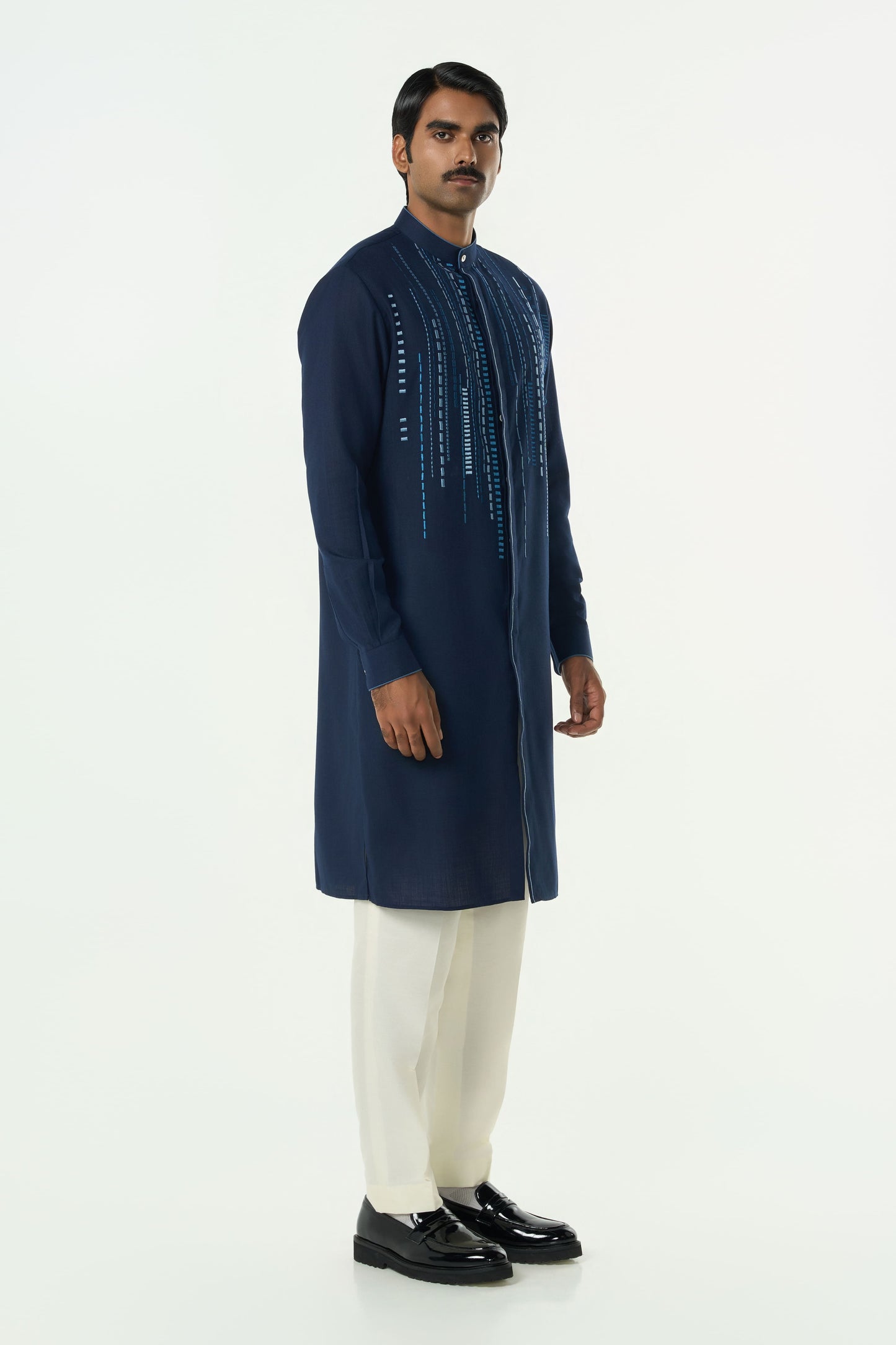 Lume City Kurta - Navy Blue