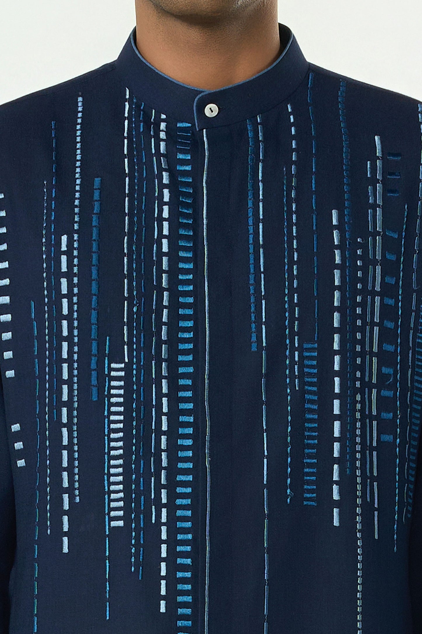Lume City Kurta - Navy Blue