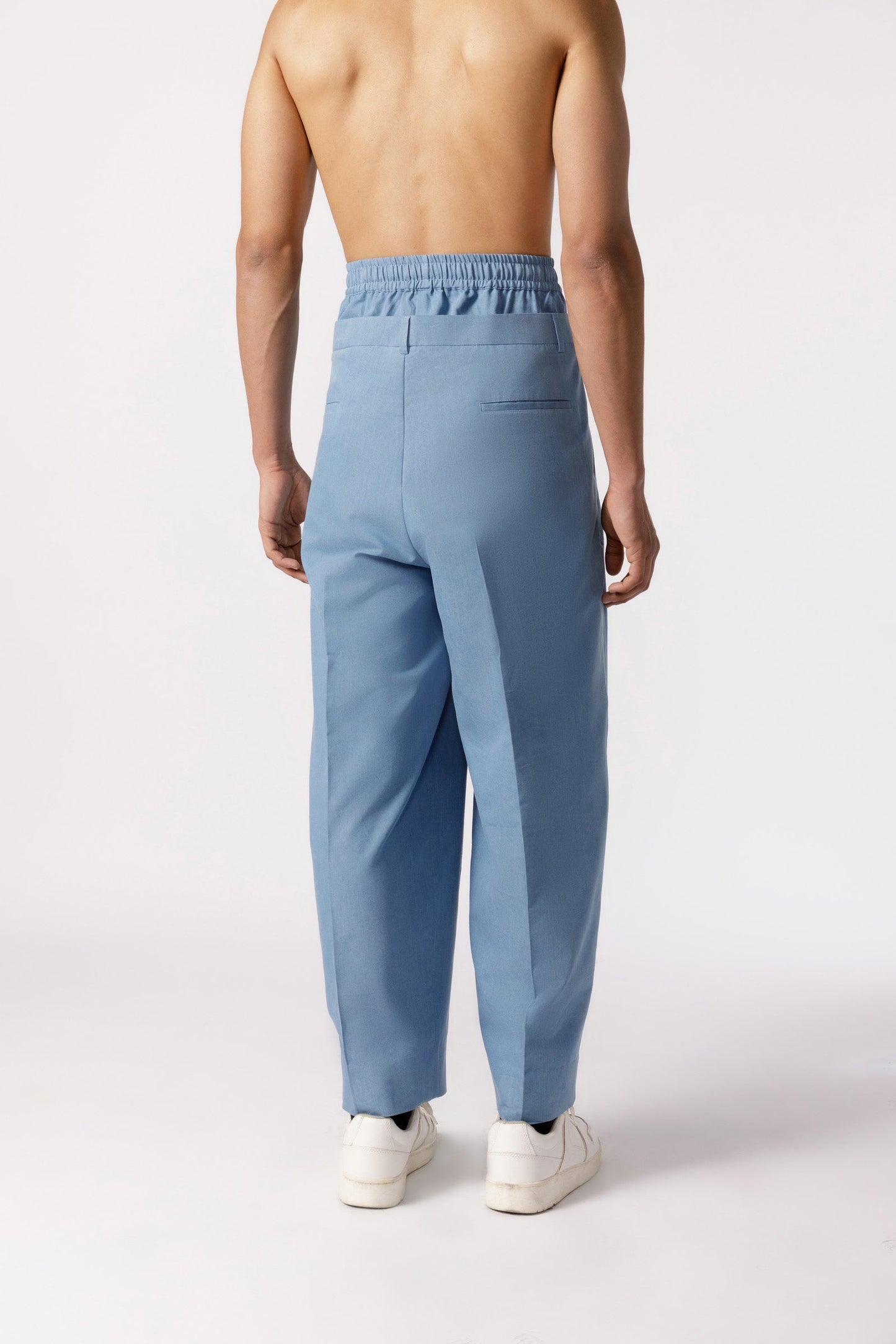 Double waist baggy pants