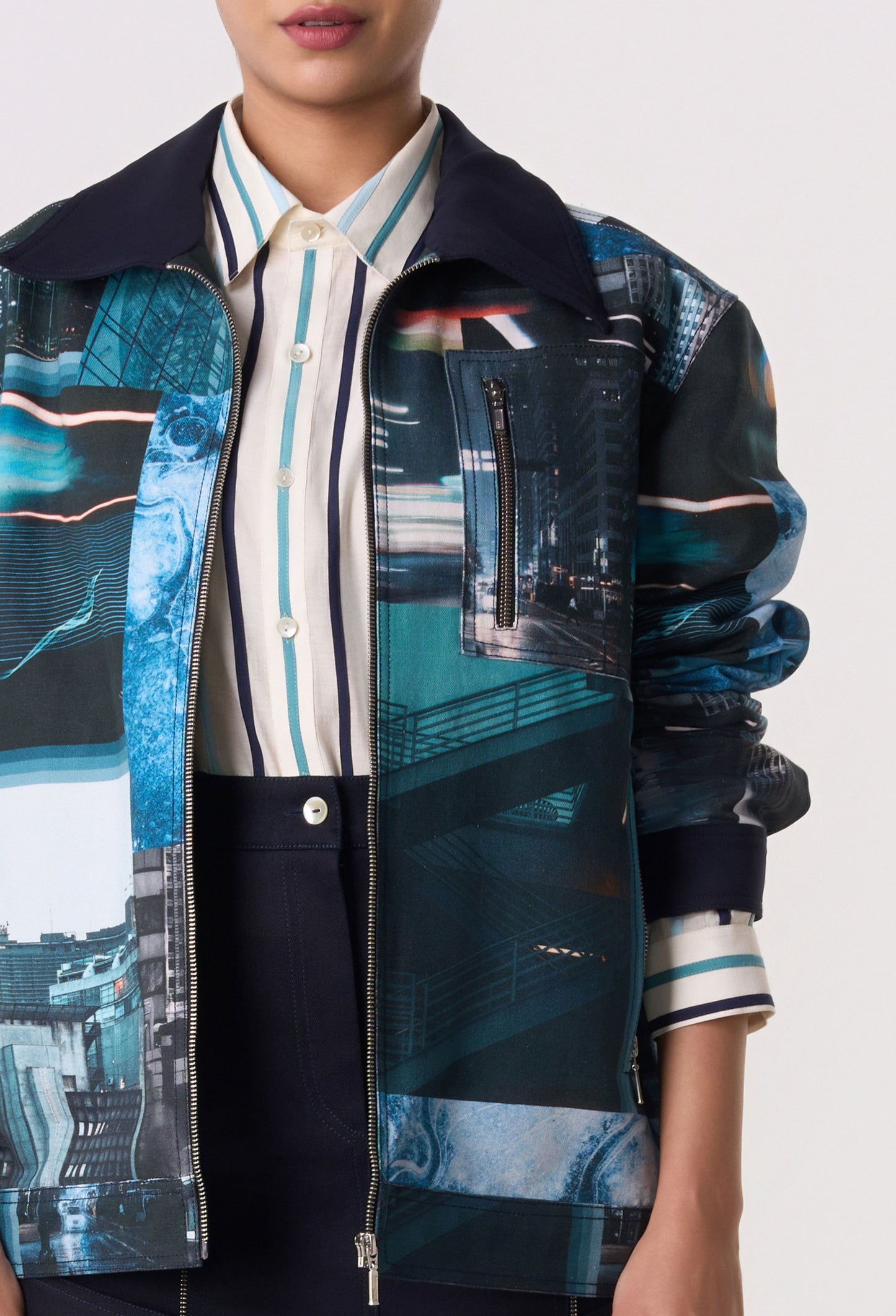 Archive Print Shacket