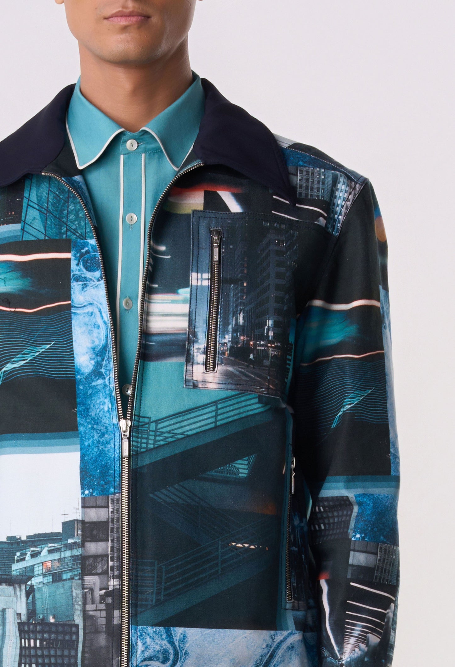 Archive Print Shacket