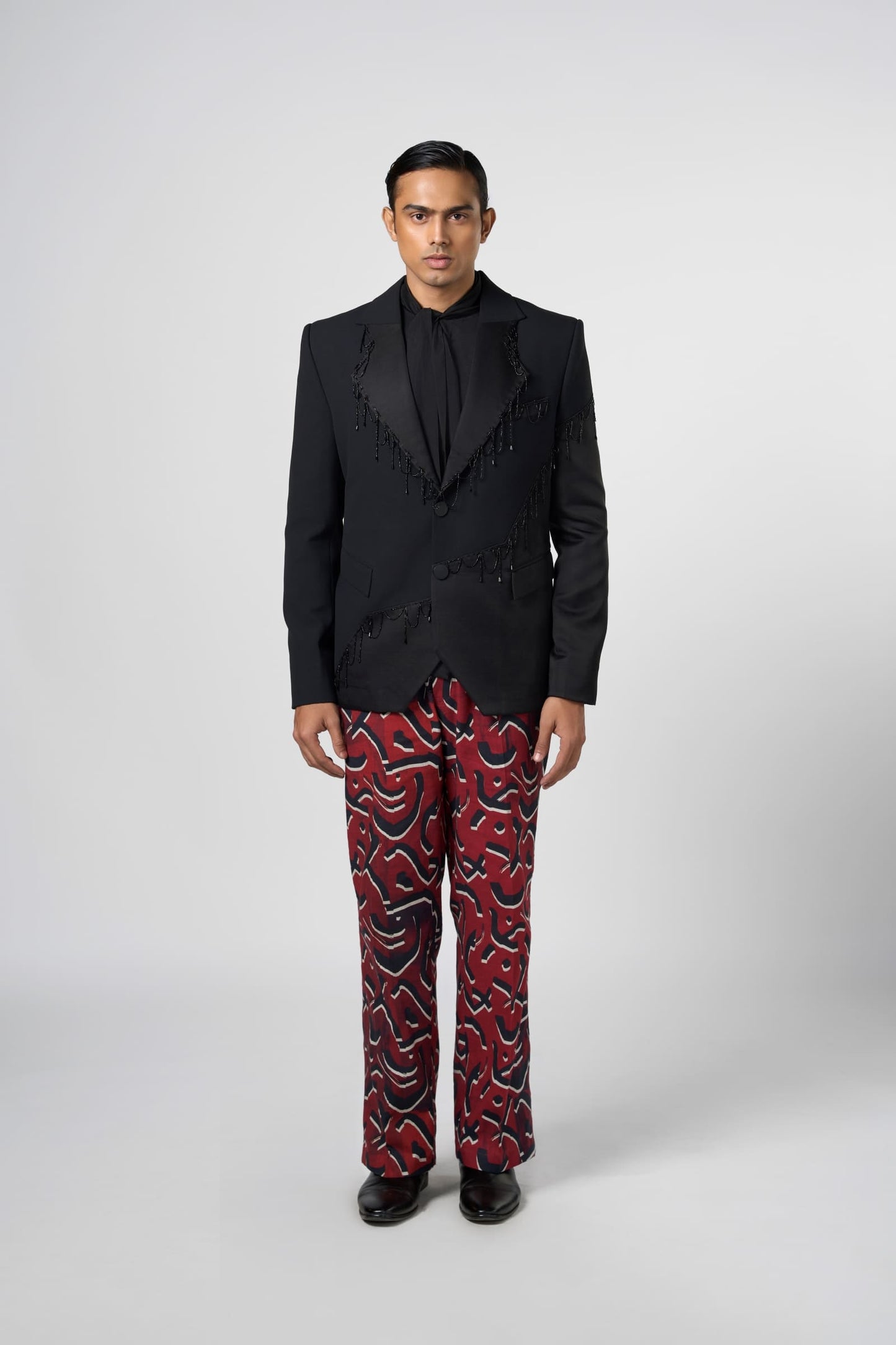 Dazzle Fringe Cut And Sew Blazer