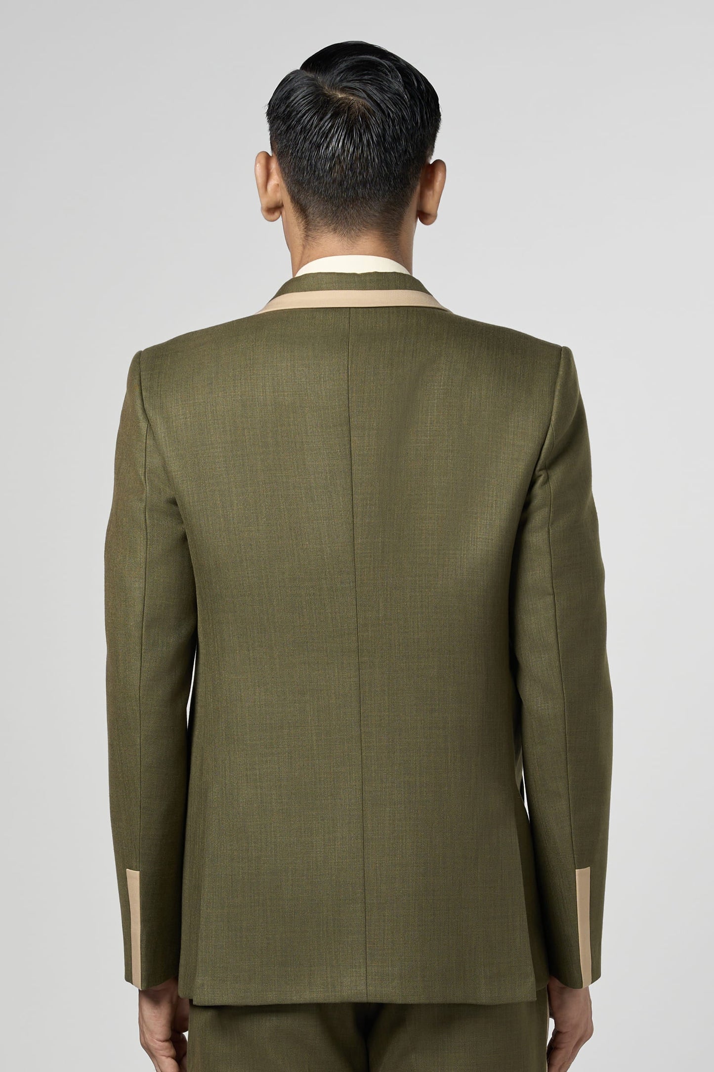 Olive Column Blazer