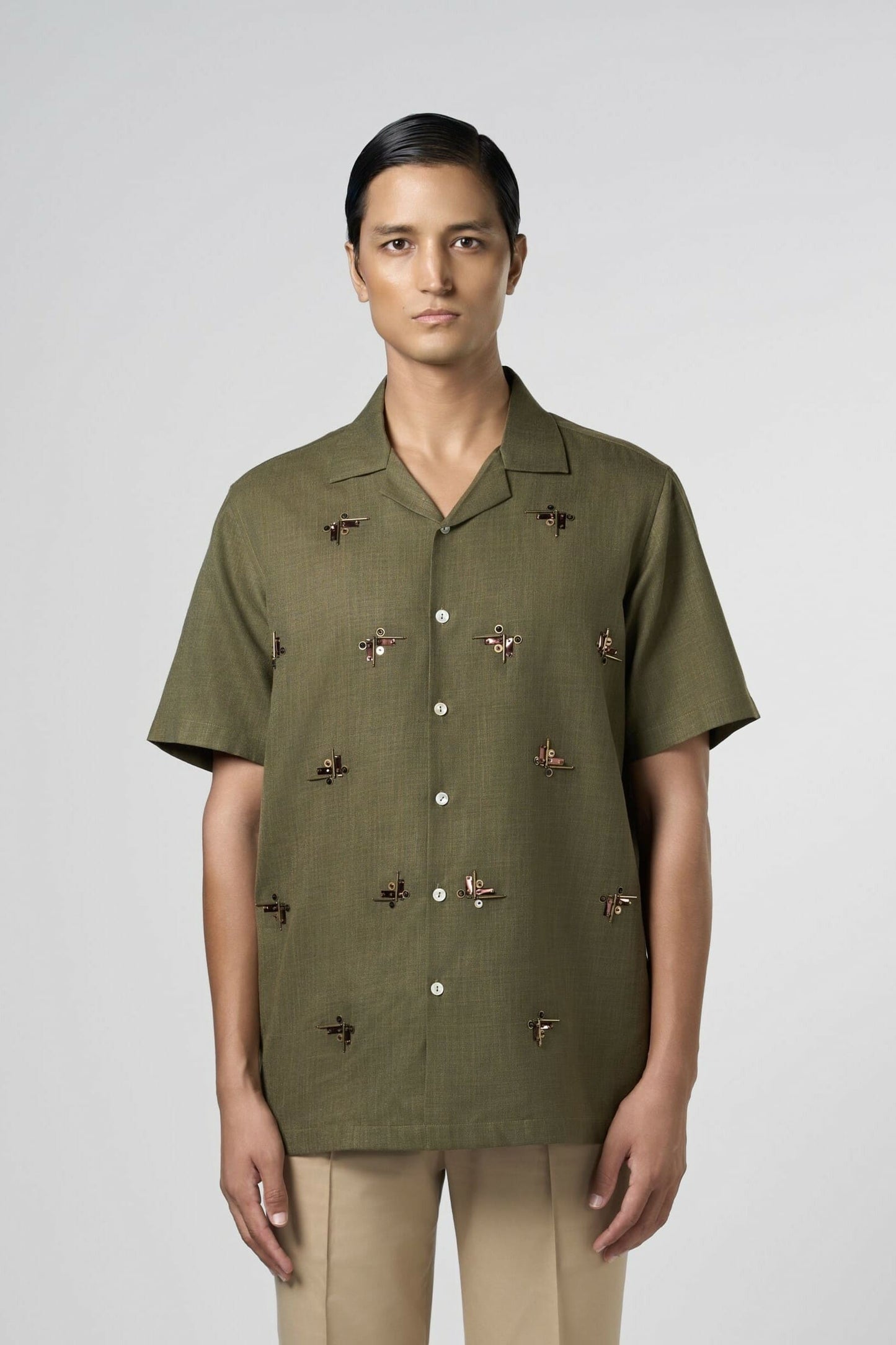 Beam Embroidered Resort Shirt