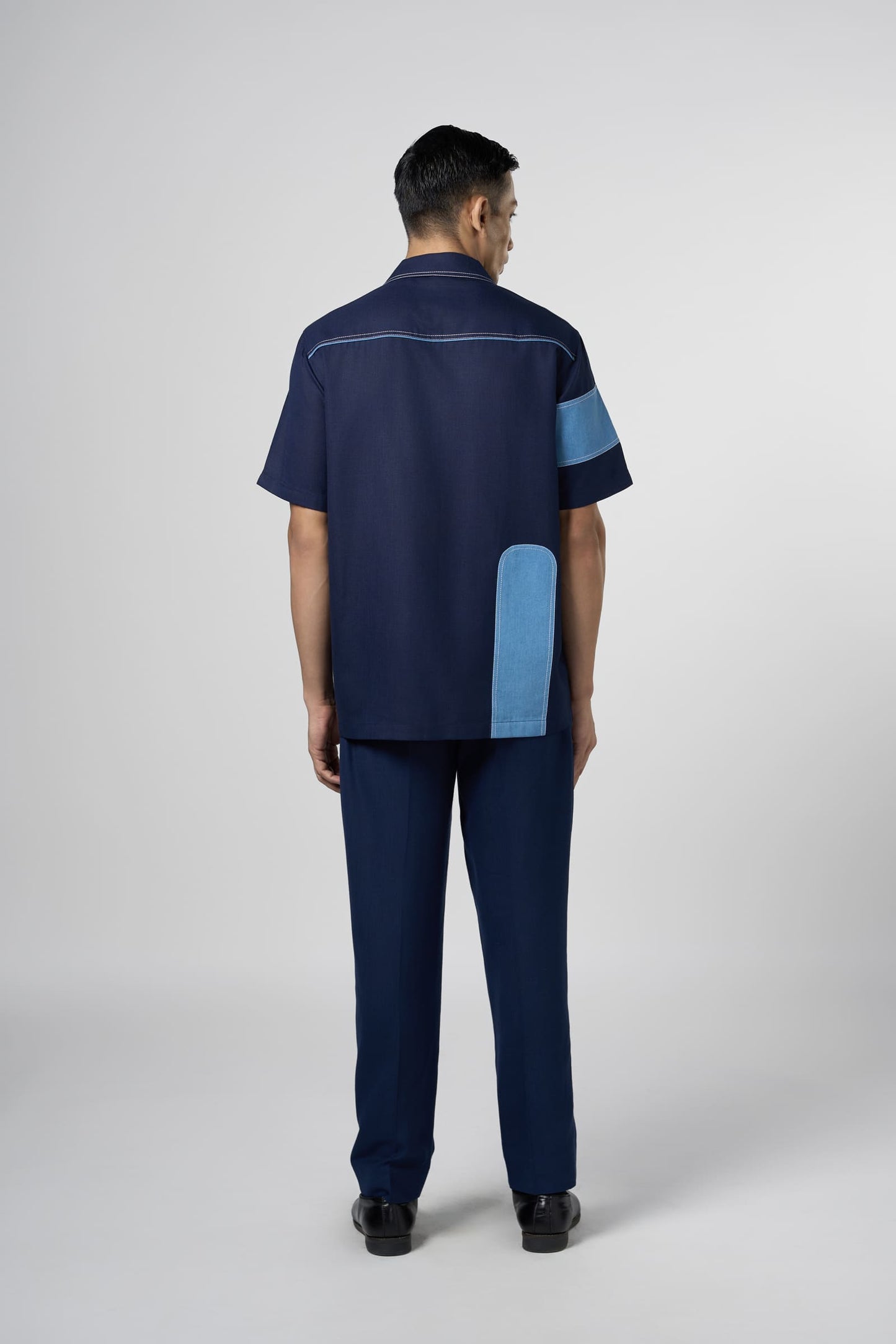 Denim Patch Resort Shirt