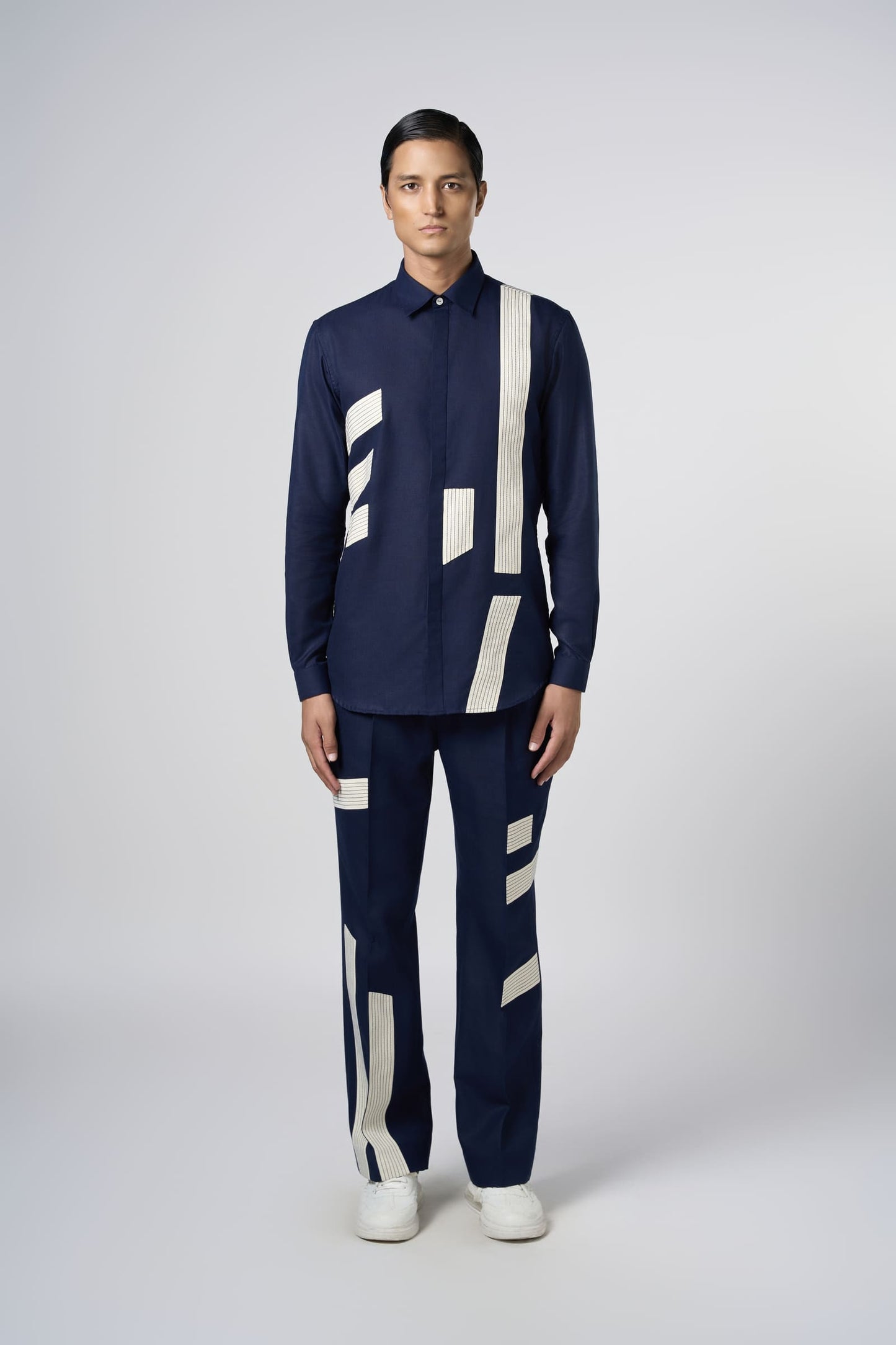 Linear Patch Shirt Midnight
