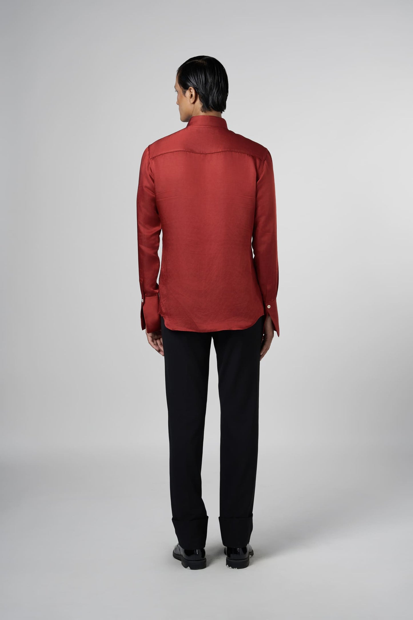 Tie Up Collar Shirt