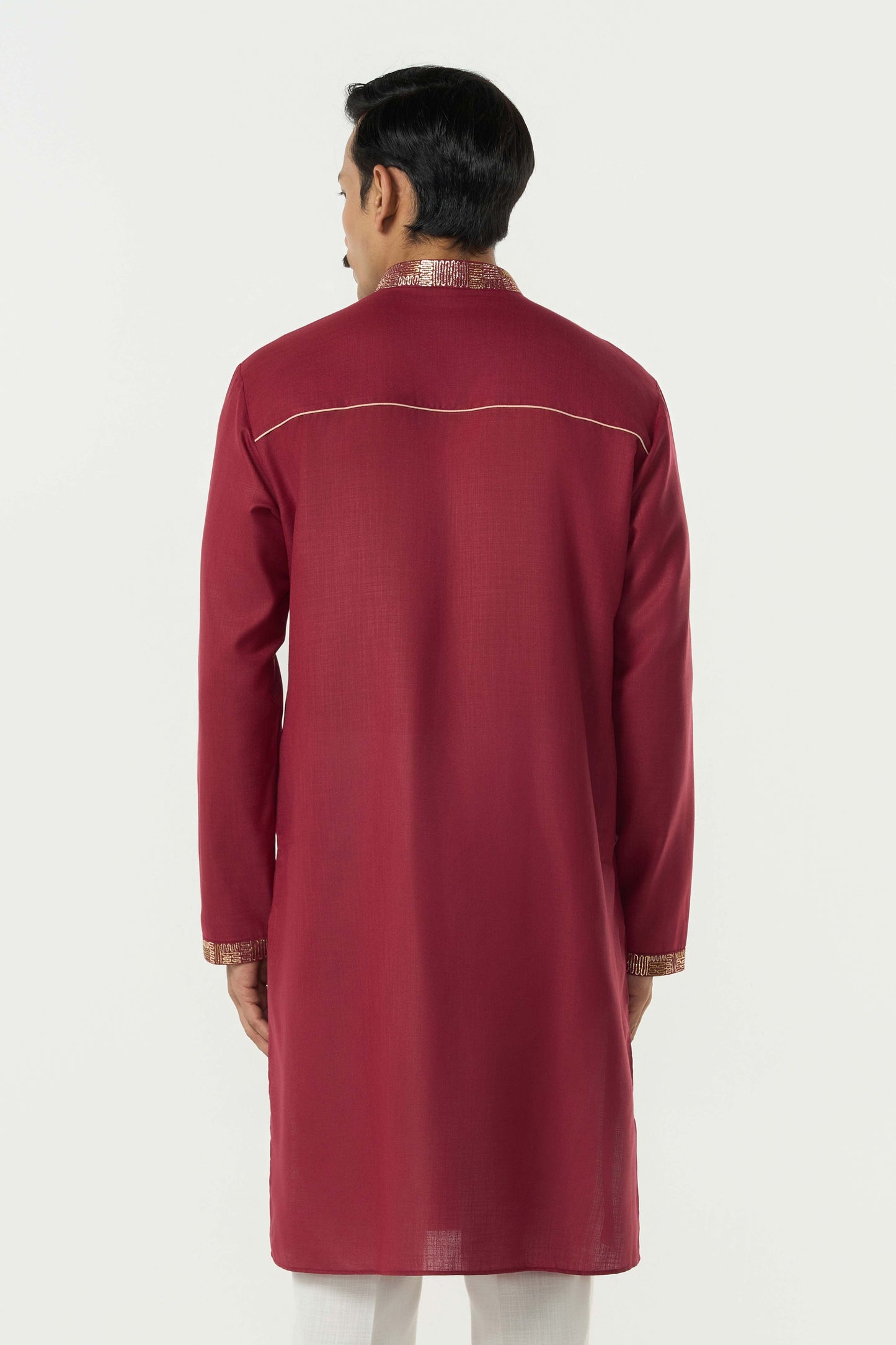 Aurum Kurta - Maroon