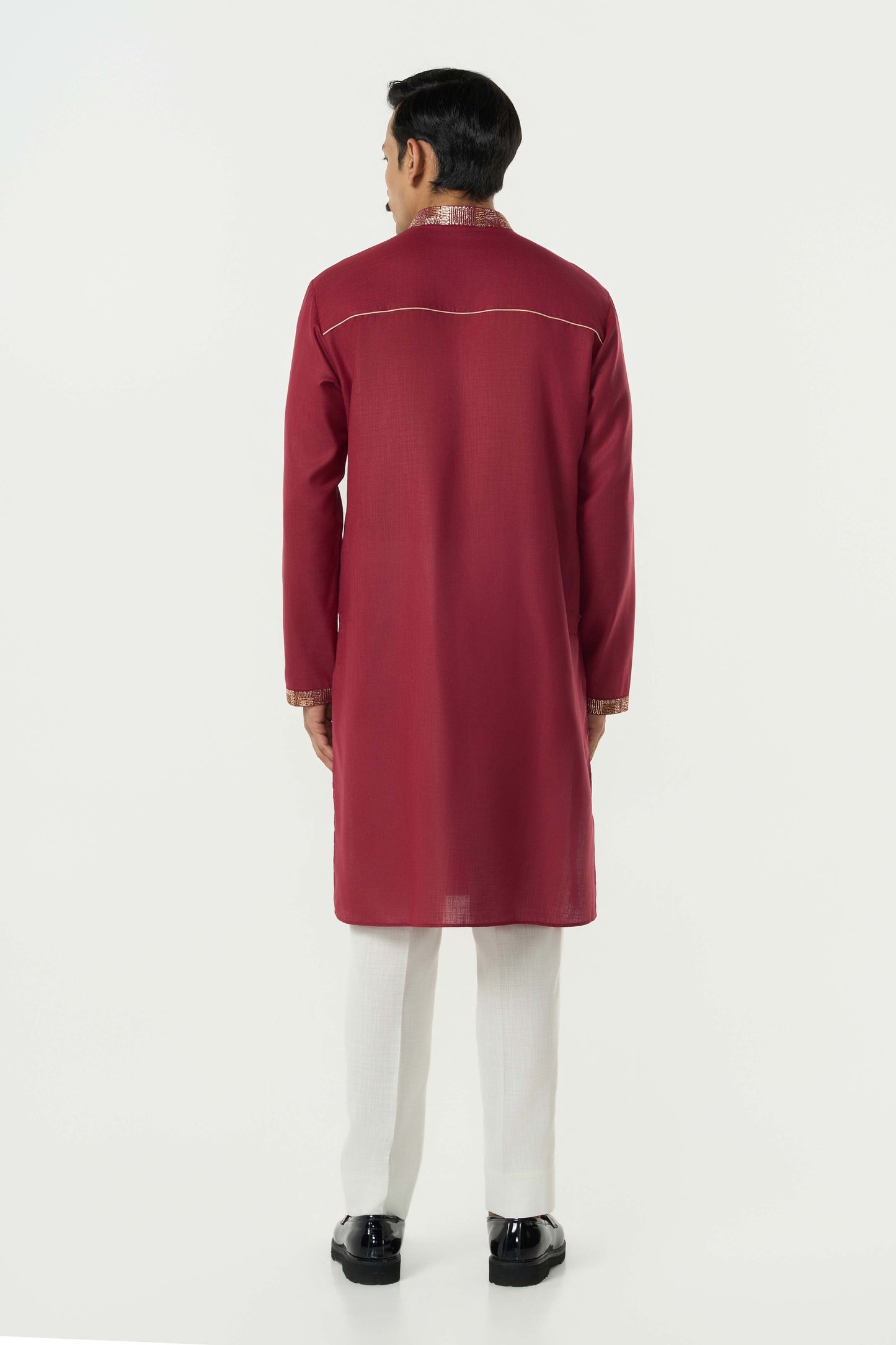Aurum Kurta - Maroon