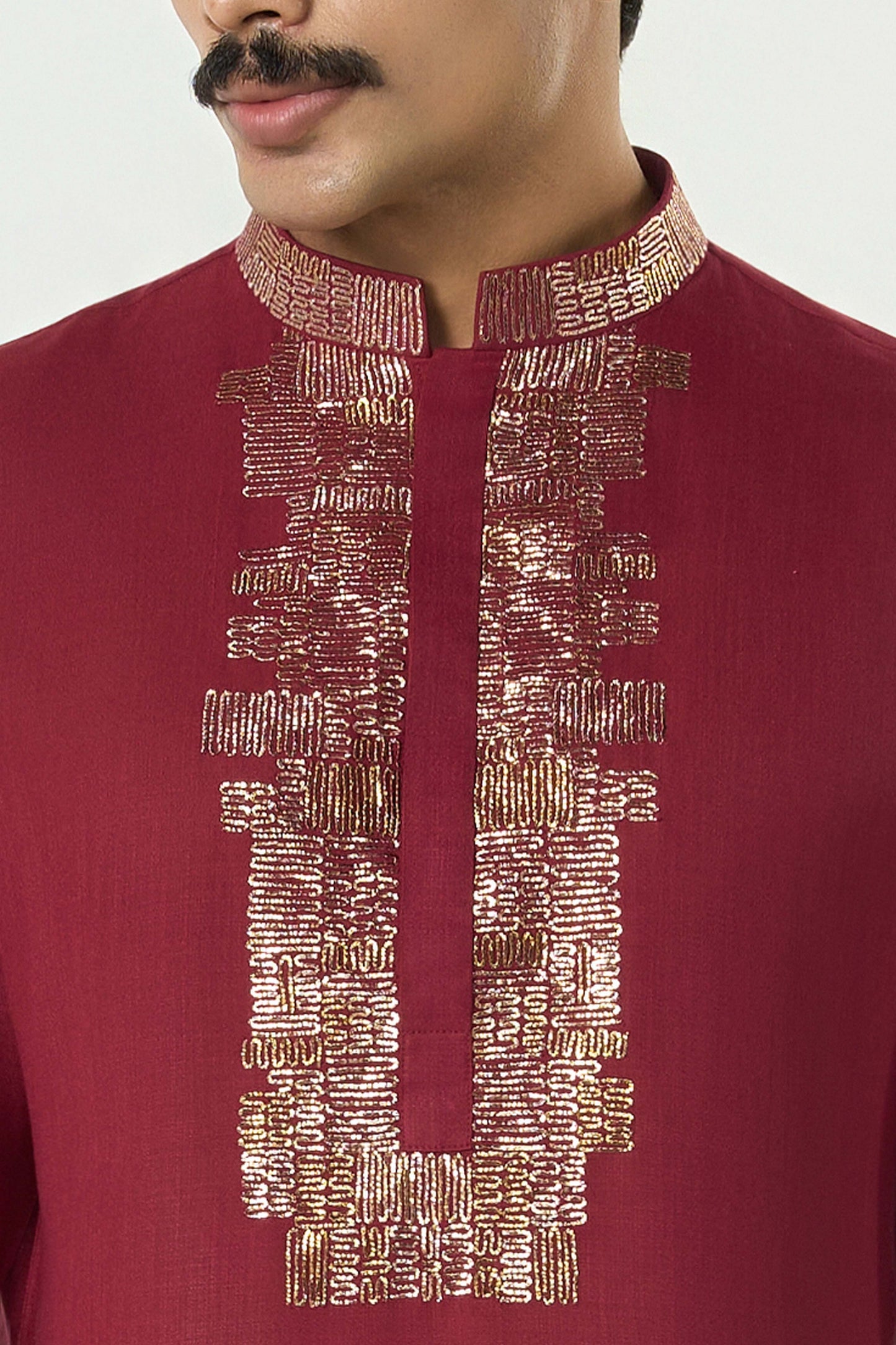 Aurum Kurta - Maroon