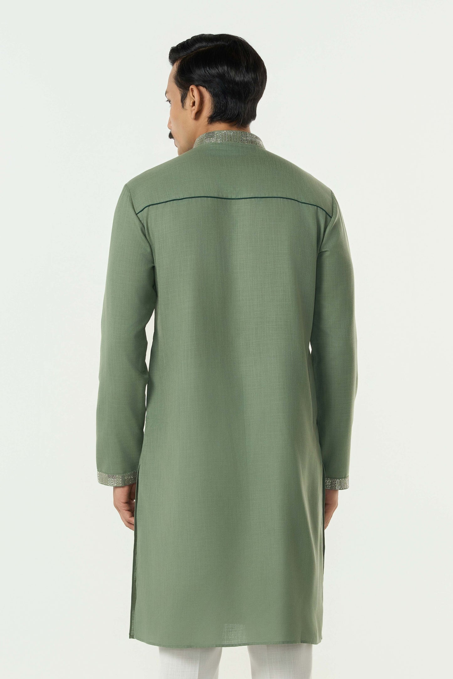 Aurum Kurta - Sage Green