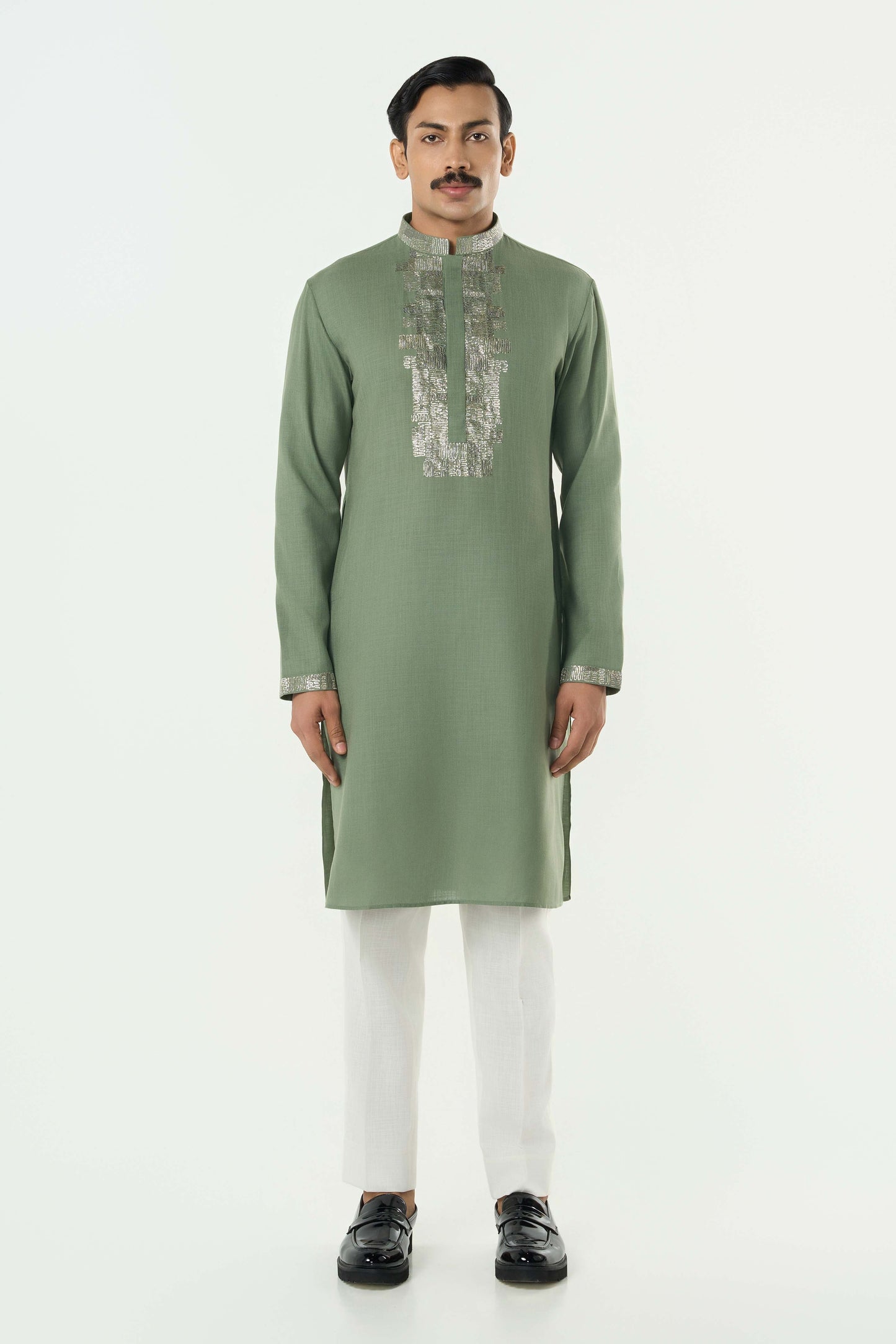 Aurum Kurta - Sage Green