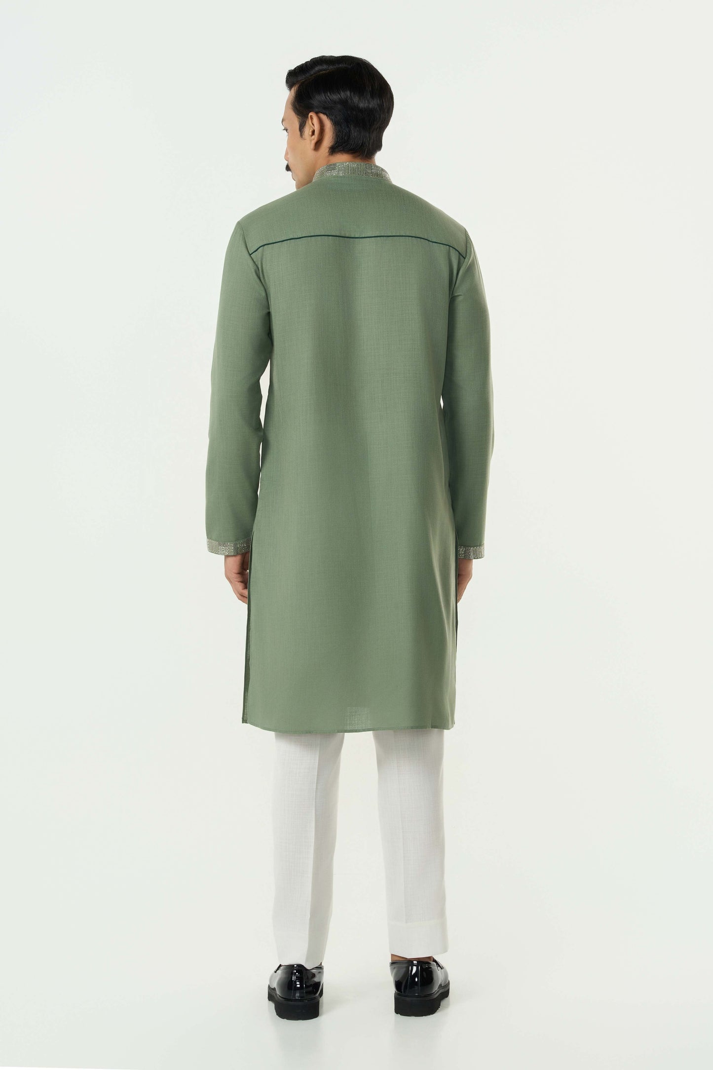 Aurum Kurta - Sage Green