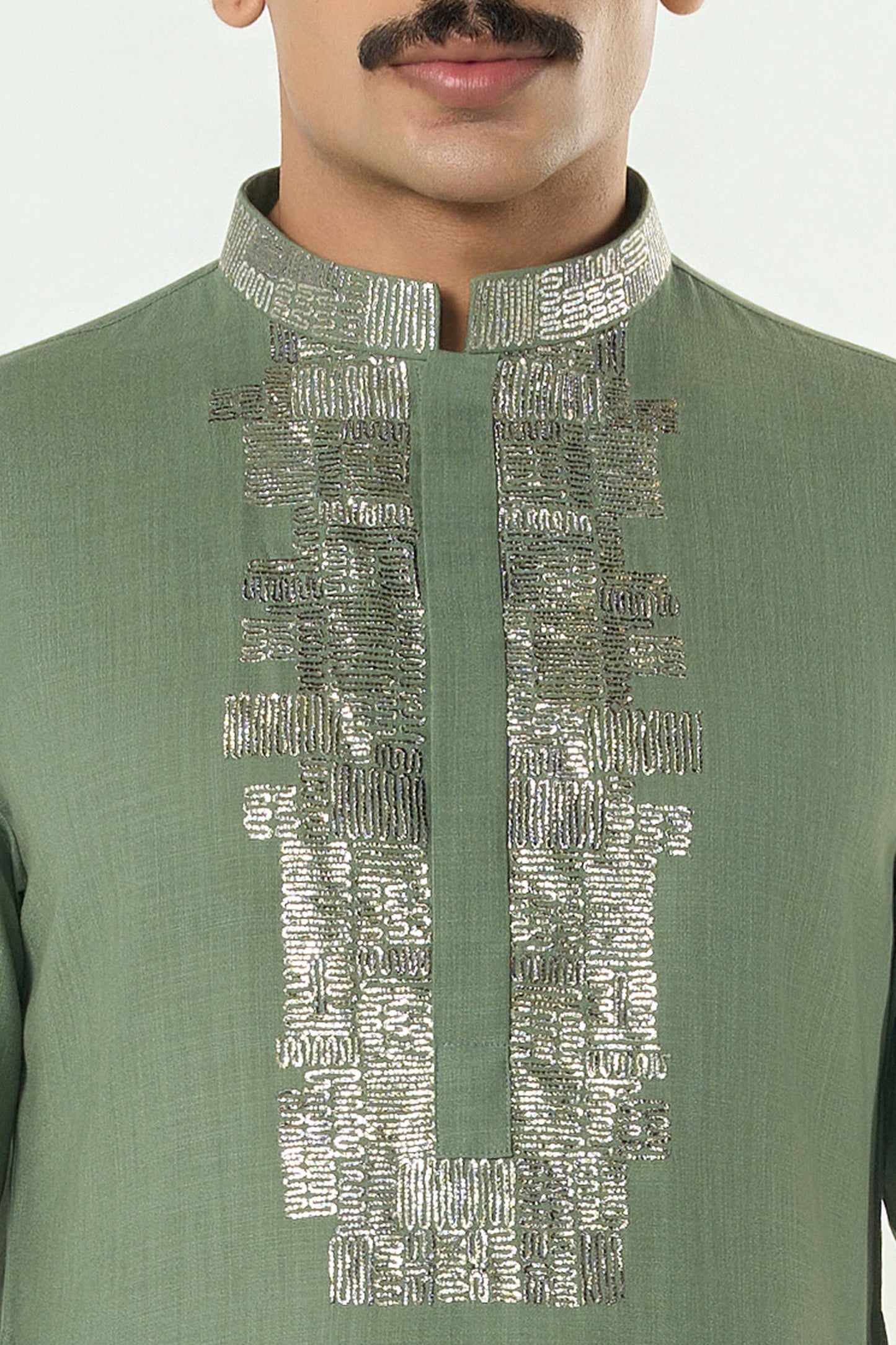 Aurum Kurta - Sage Green