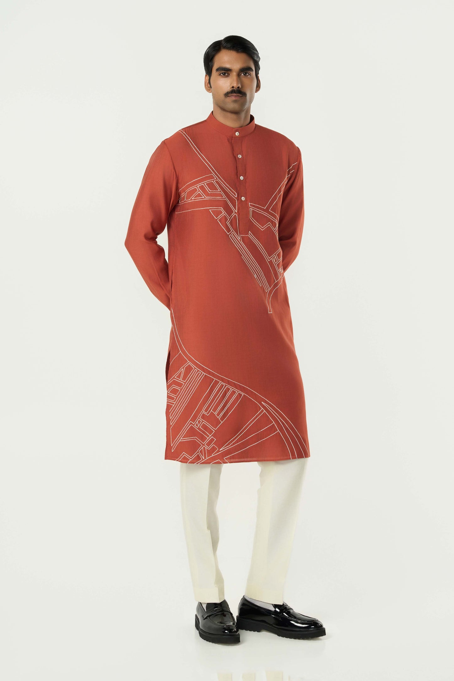 Avenue Kurta - Rust