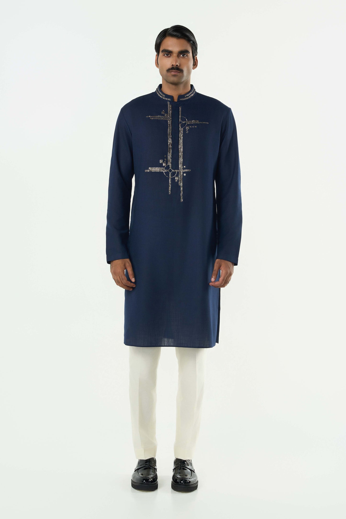 Beam Bandi Jacket Set - Navy Blue