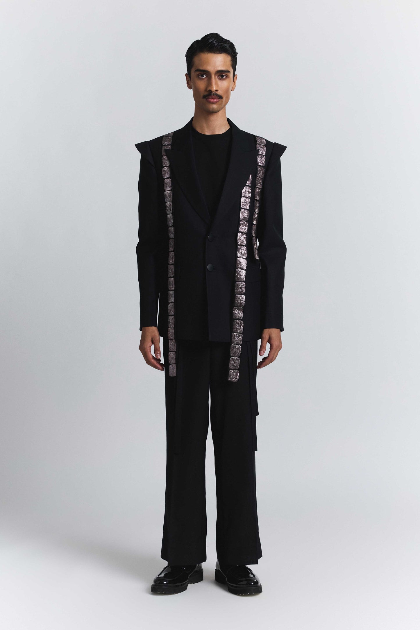 Black Chrome Band Blazer