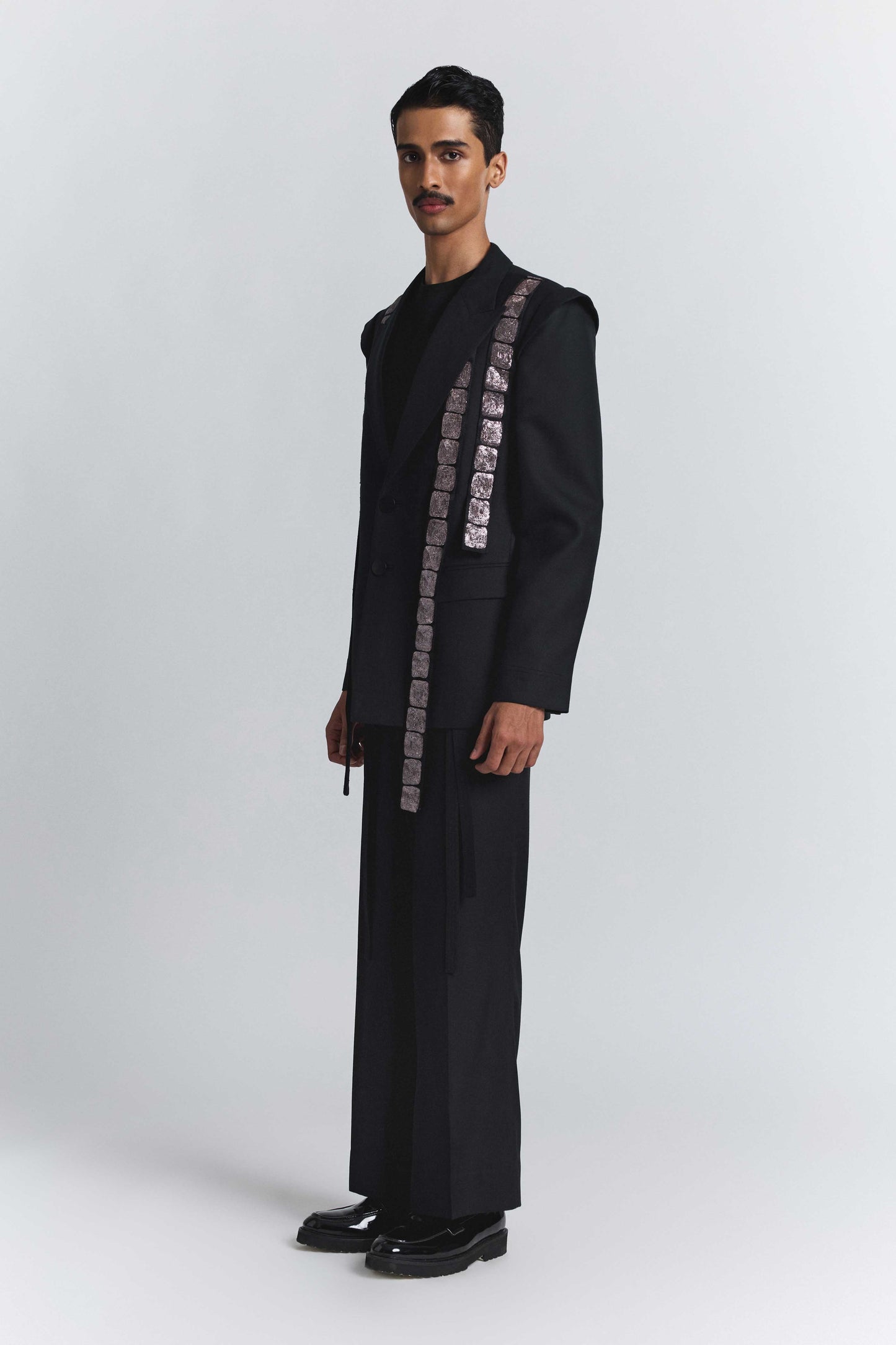 Black Chrome Band Blazer