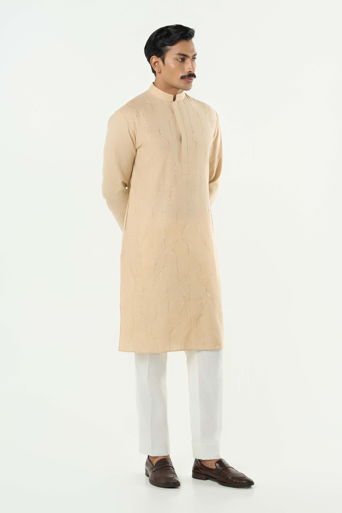 City Pulse Kurta - Beige