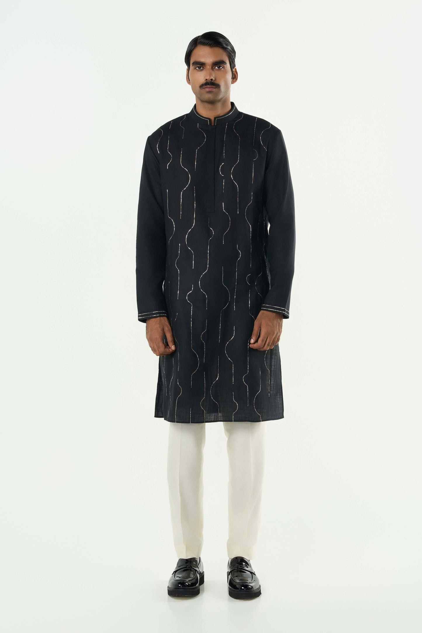 City Pulse Kurta - Black