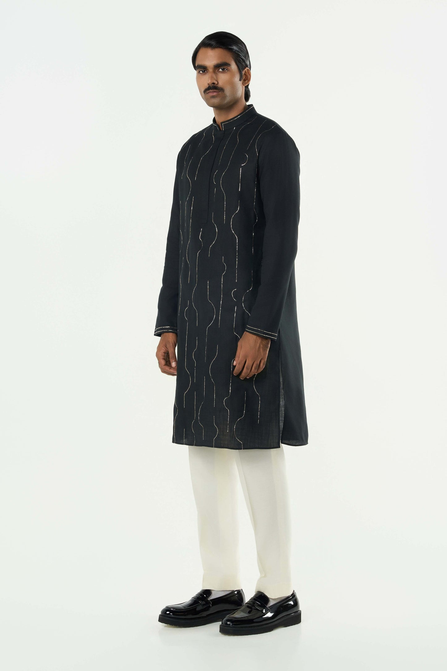 City Pulse Kurta - Black