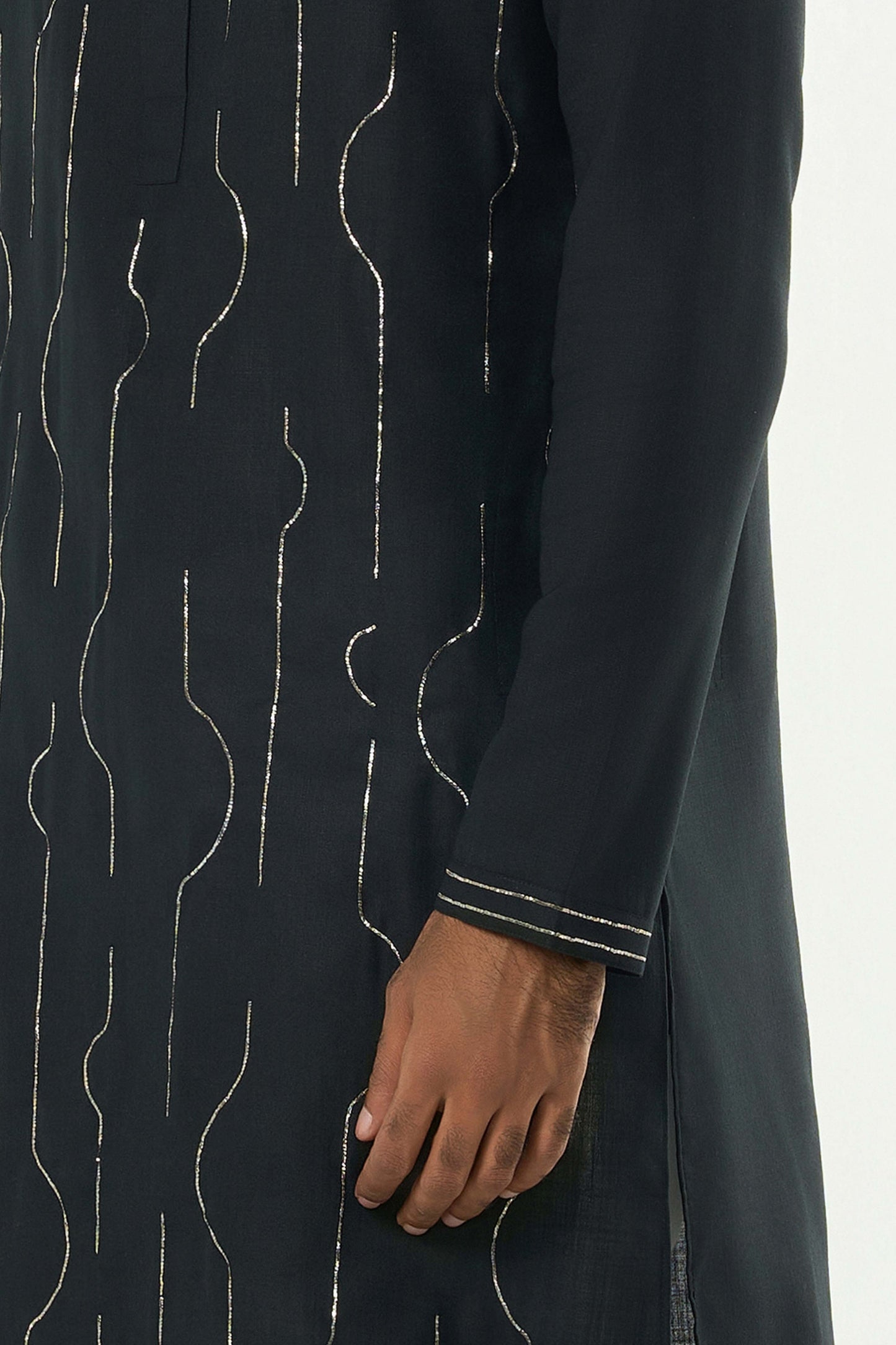 City Pulse Kurta - Black