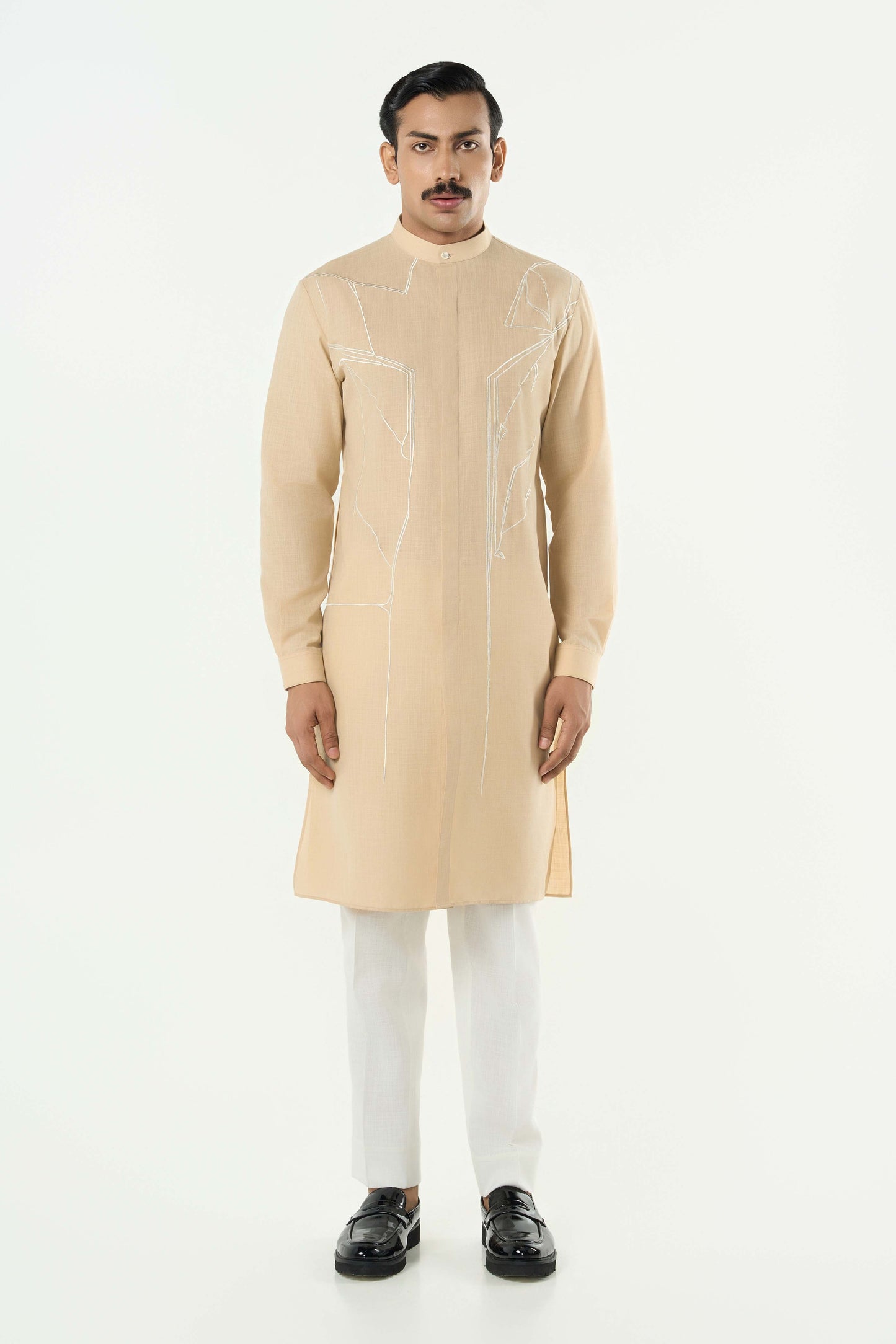 Classic Torrent Kurta - Beige
