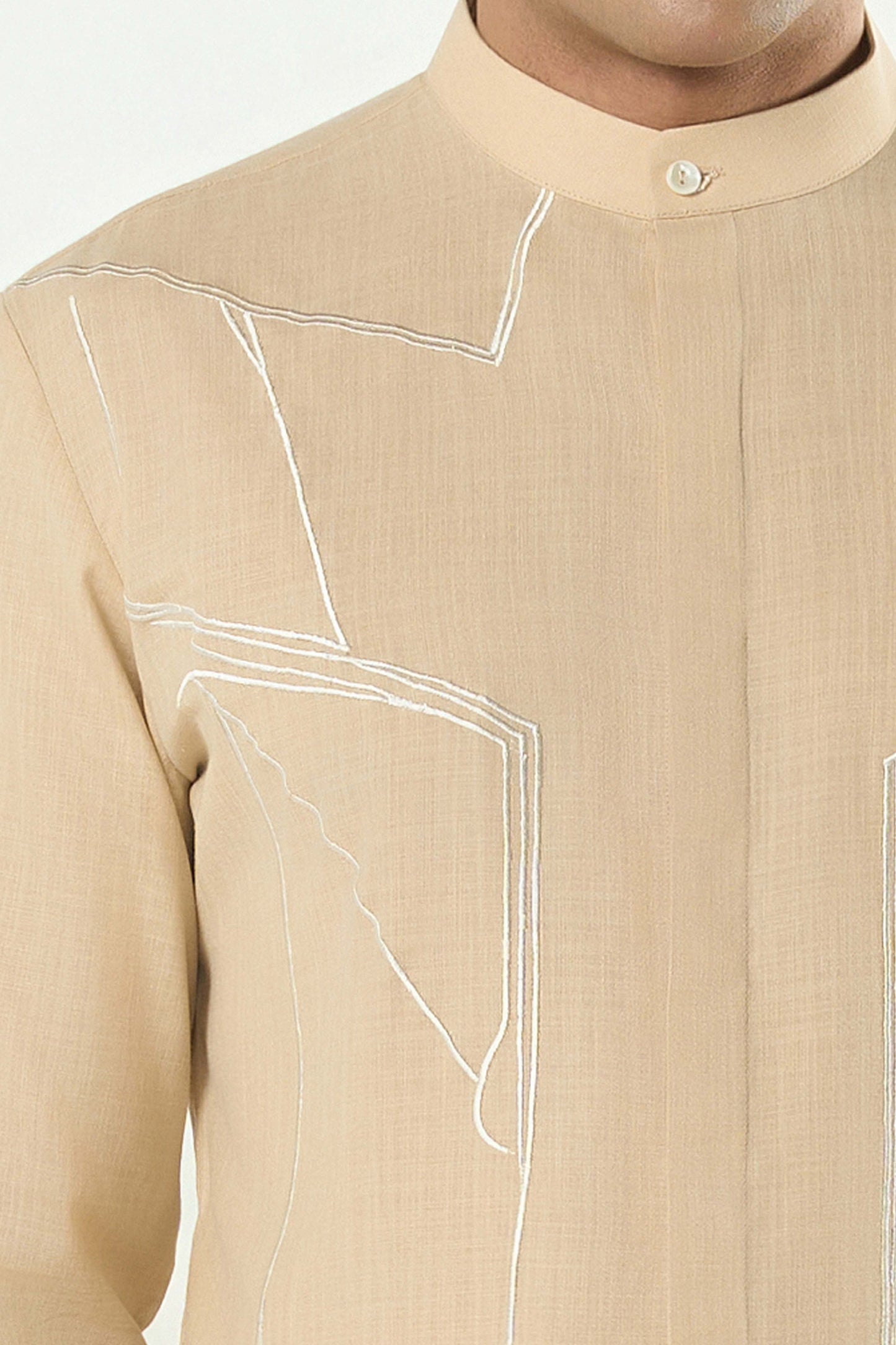 Classic Torrent Kurta - Beige