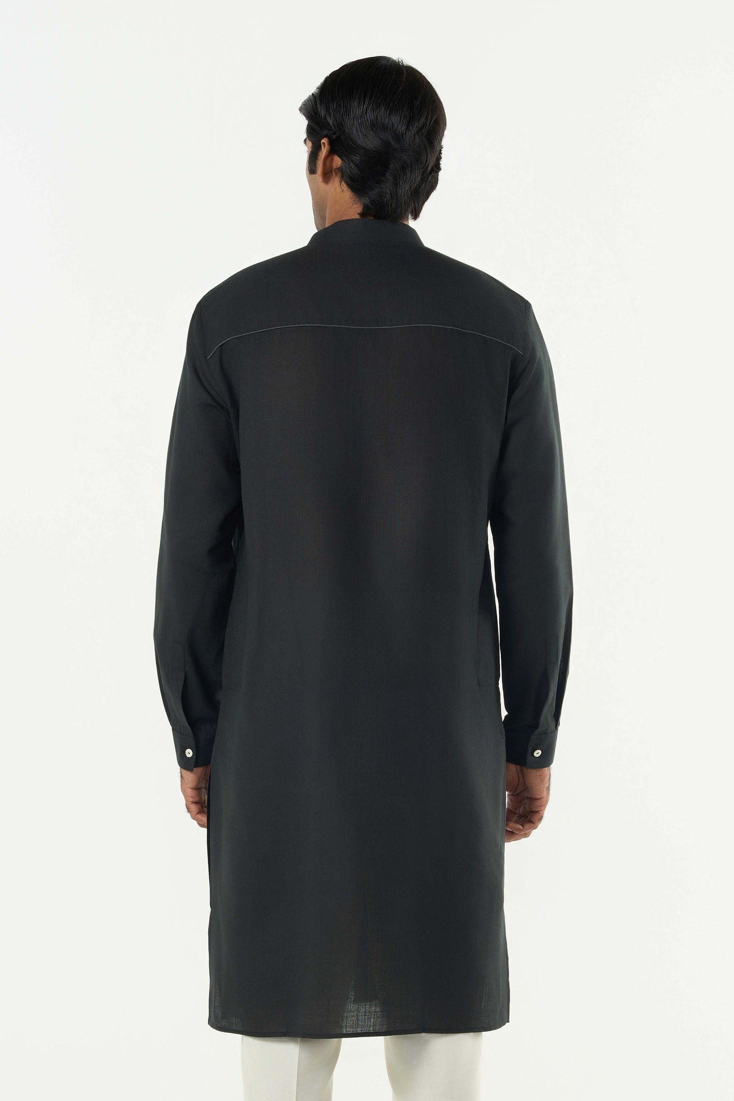 Classic Torrent Kurta - Black