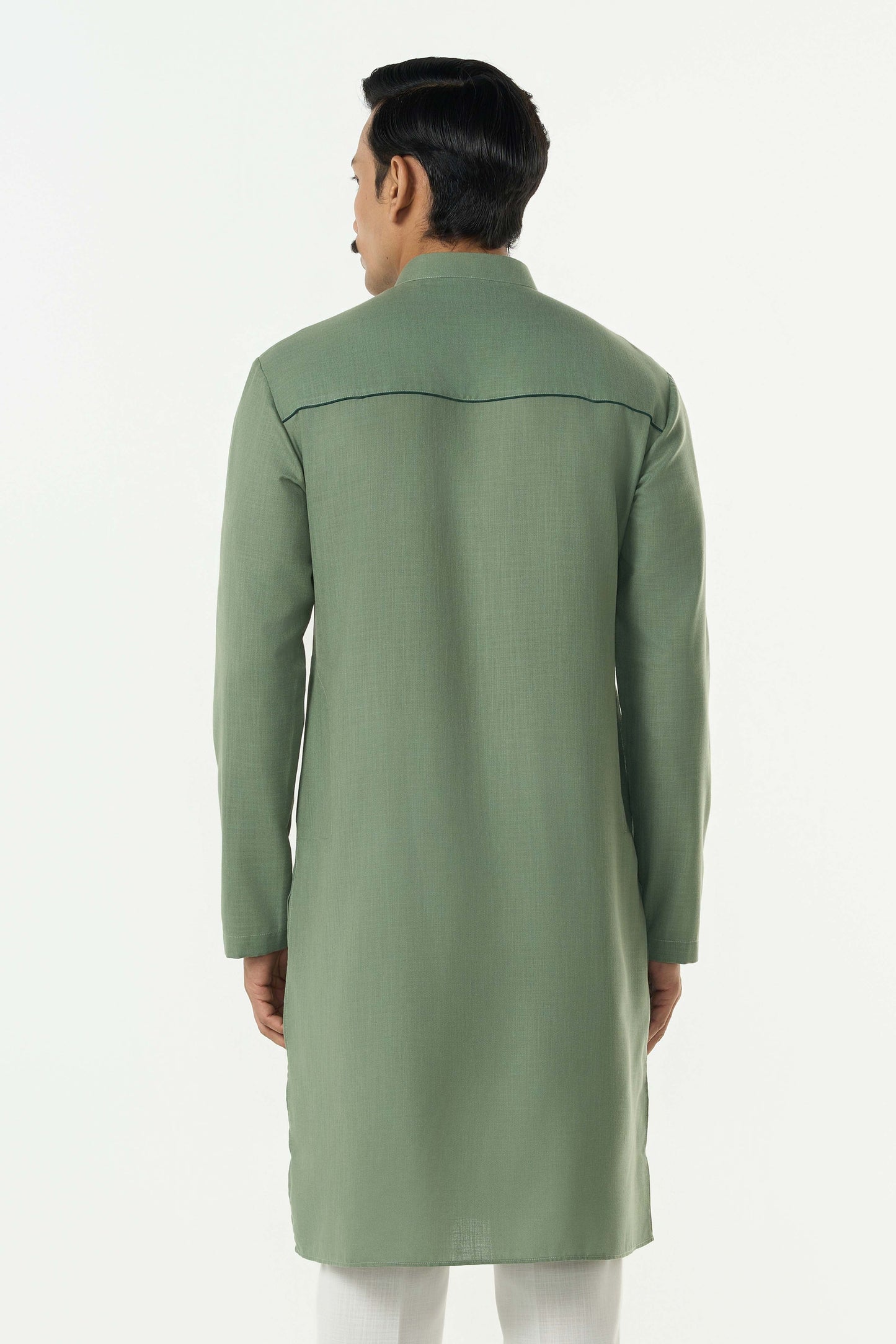 Classic Torrent Kurta - Sage Green