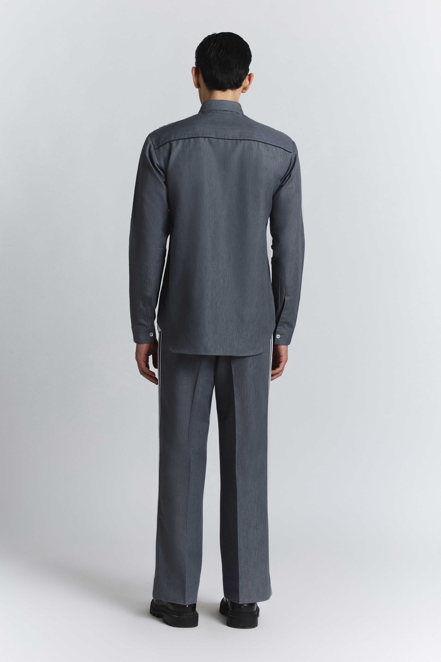 Geofaceted Piping Shirt