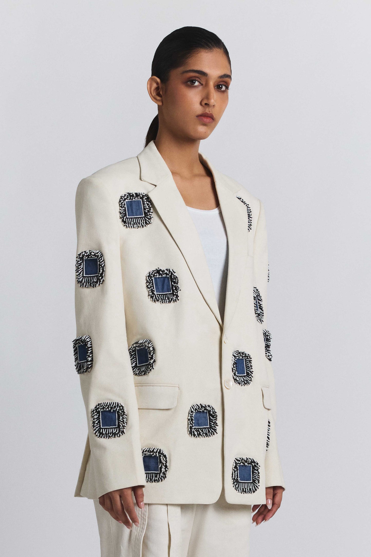 Glintcore Denim Blazer