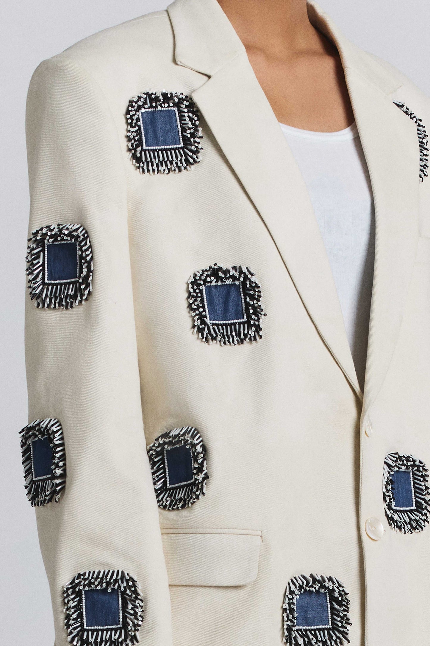 Glintcore Denim Blazer
