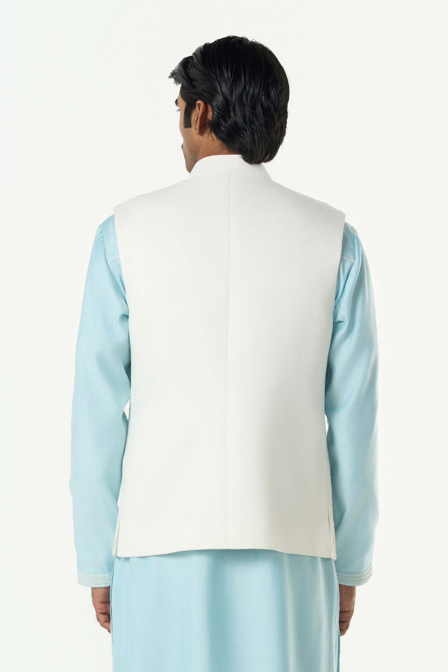 Grill Grid Bandi Jacket - Off White