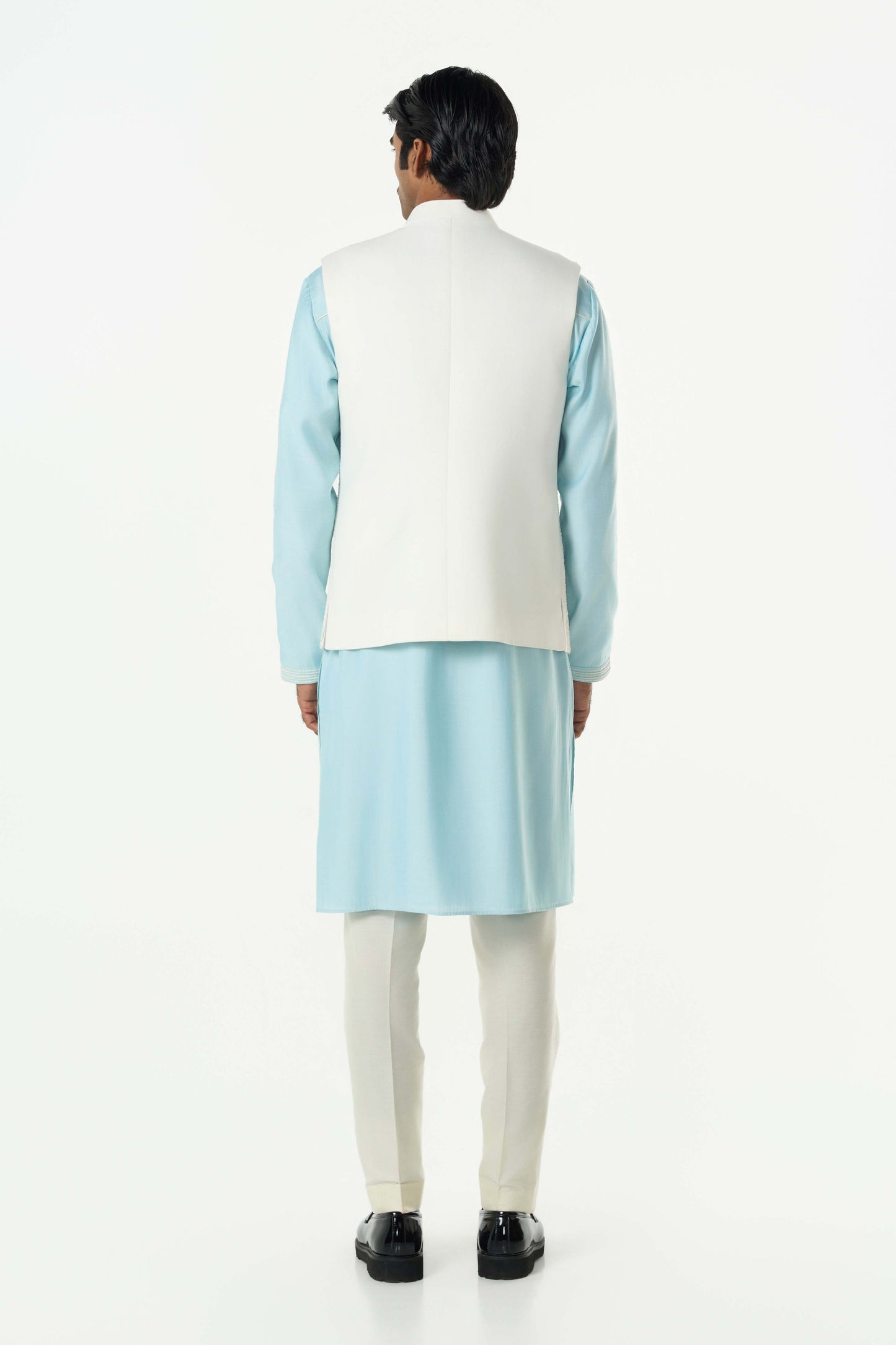 Grill Grid Bandi Jacket - Off White