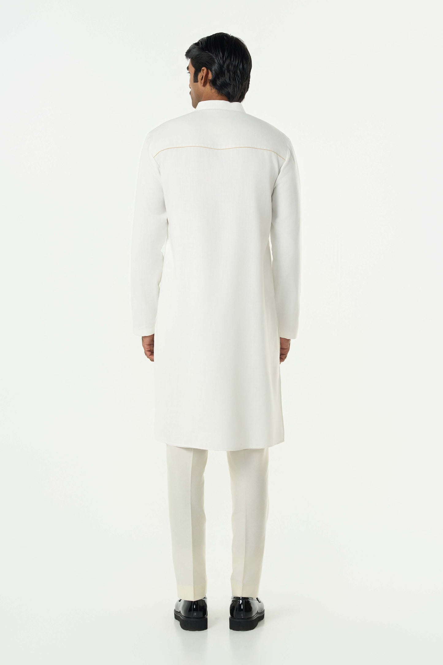 Grill Grid Bandi Jacket Set - Off White
