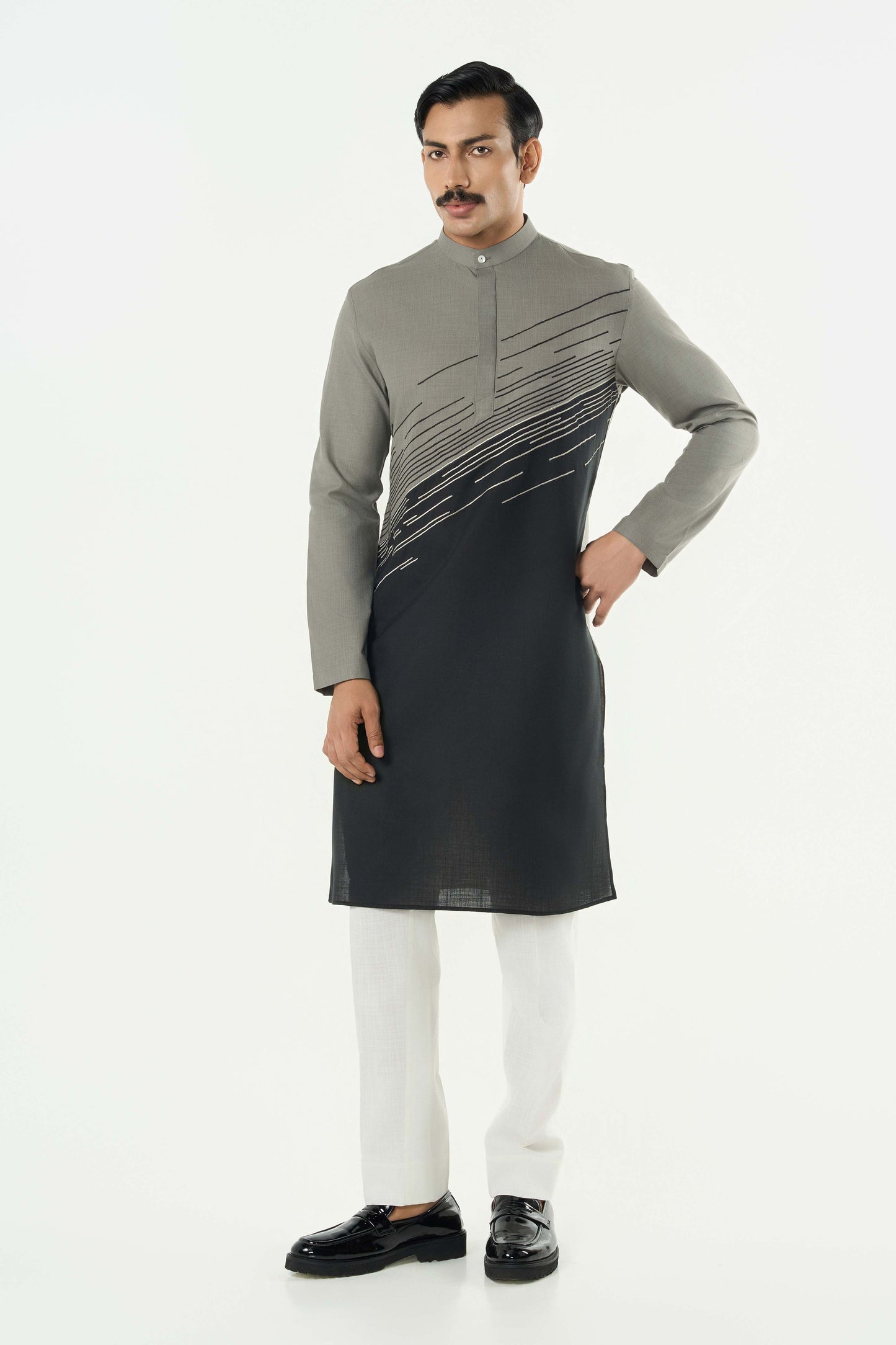 Hyperdrive Kurta - Grey