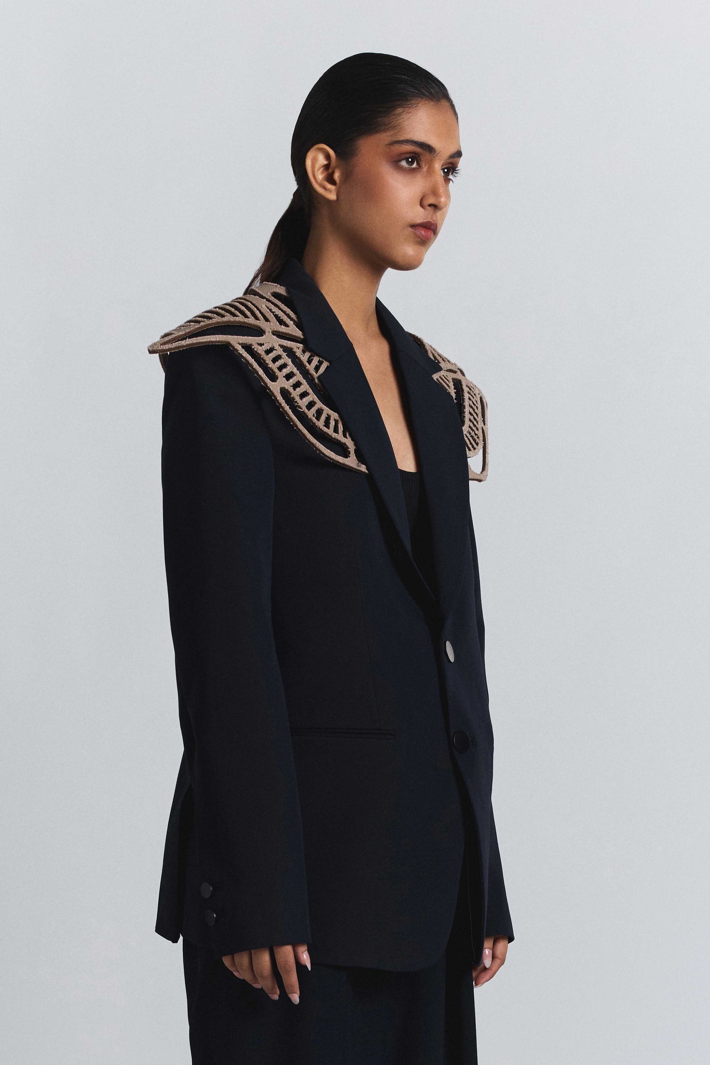 Laser Cut Panel blazer