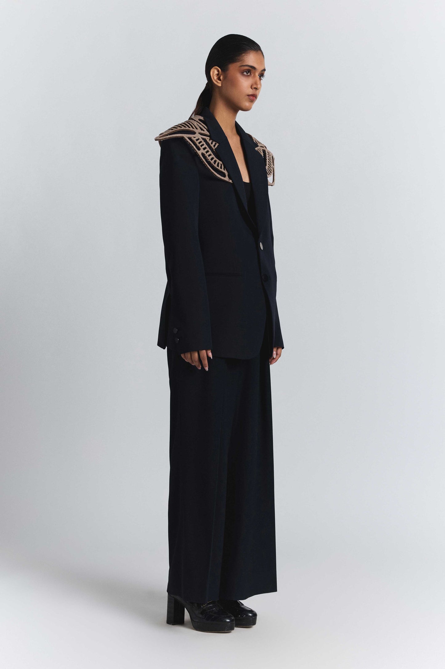 Laser Cut Panel blazer