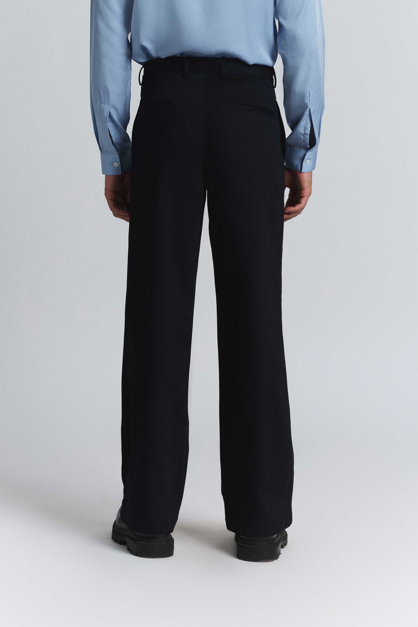 Laser-Cut Panel Denim Trouser