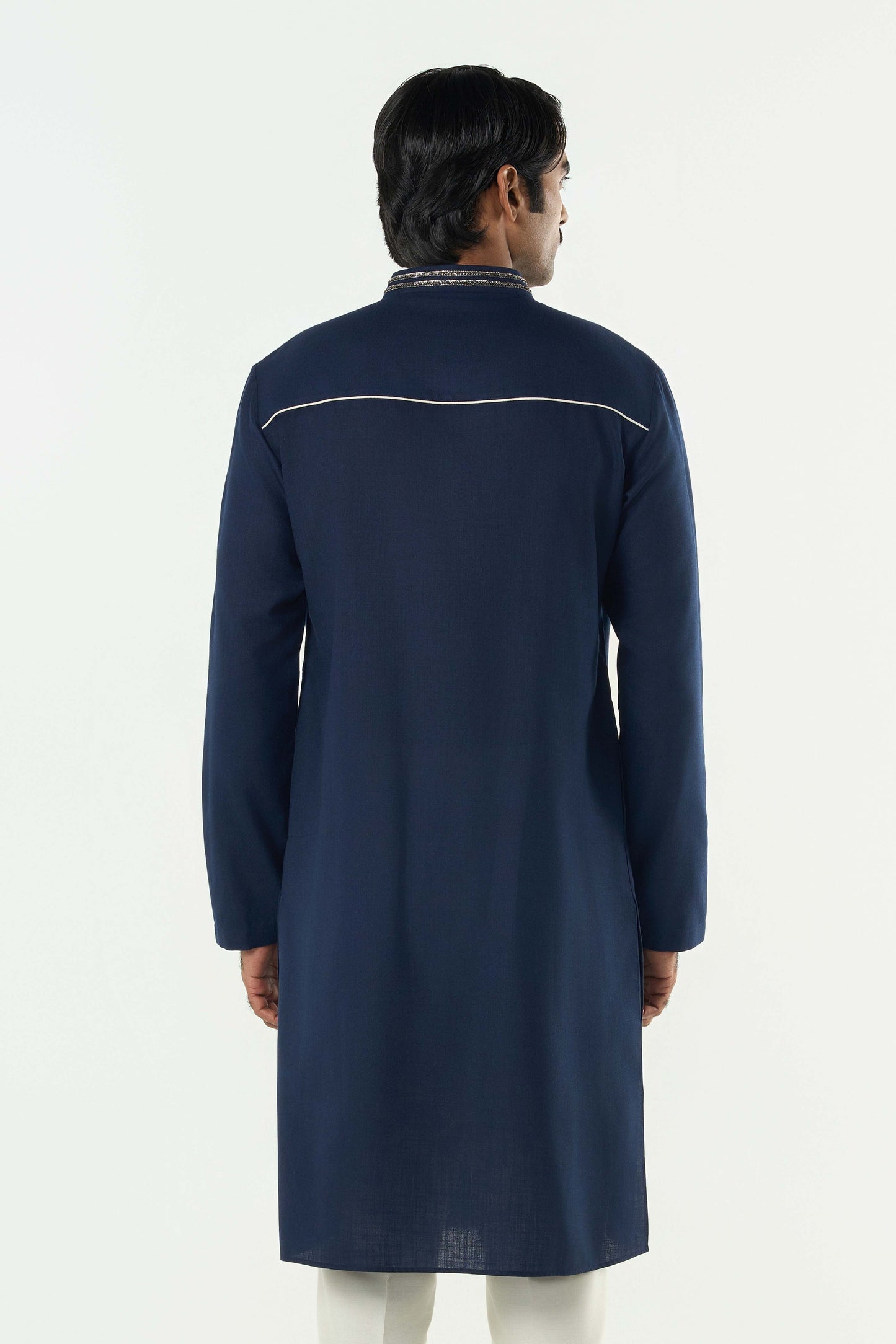 Lunar Bay Kurta - Navy Blue