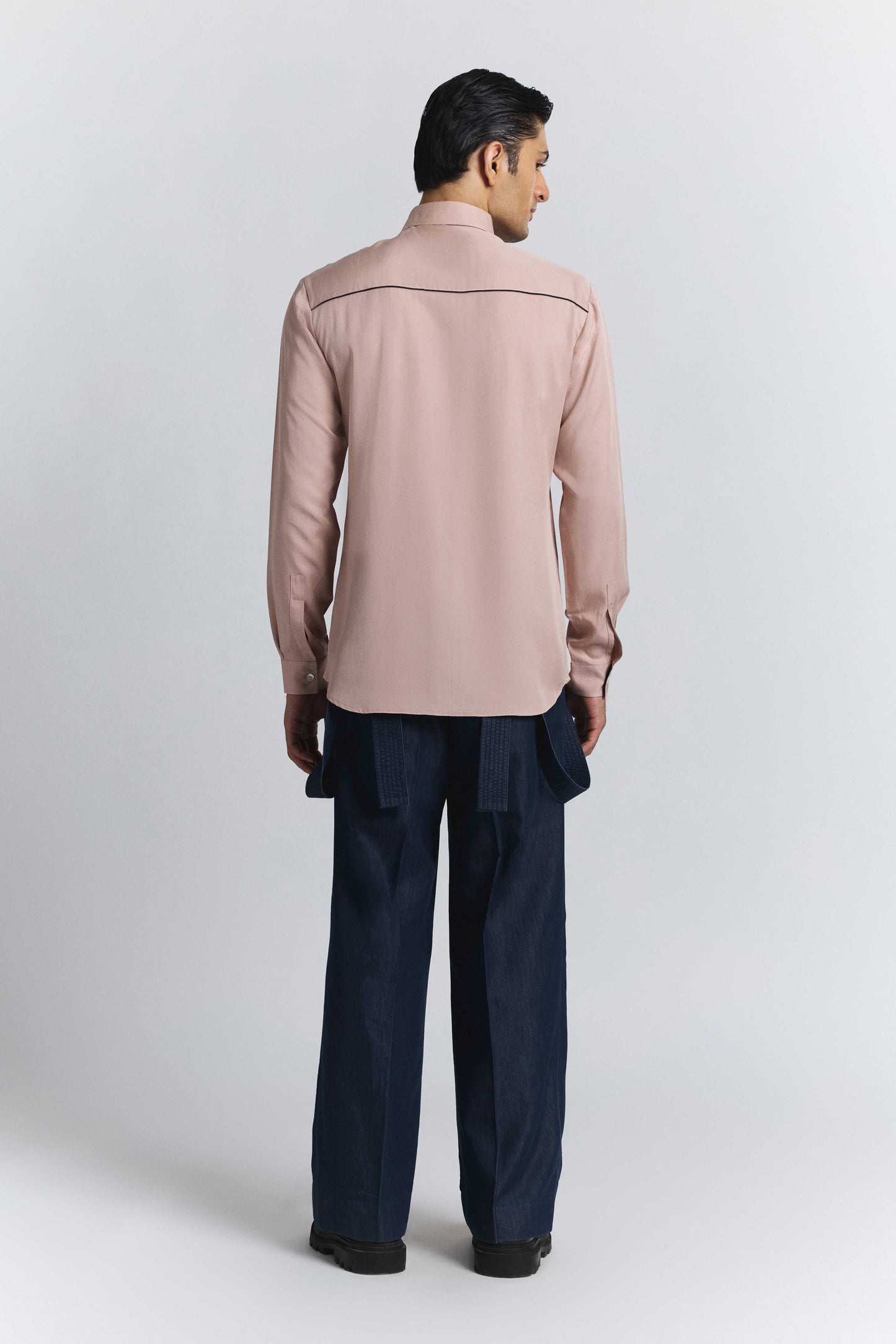 Polylineal Embroidered Shirt