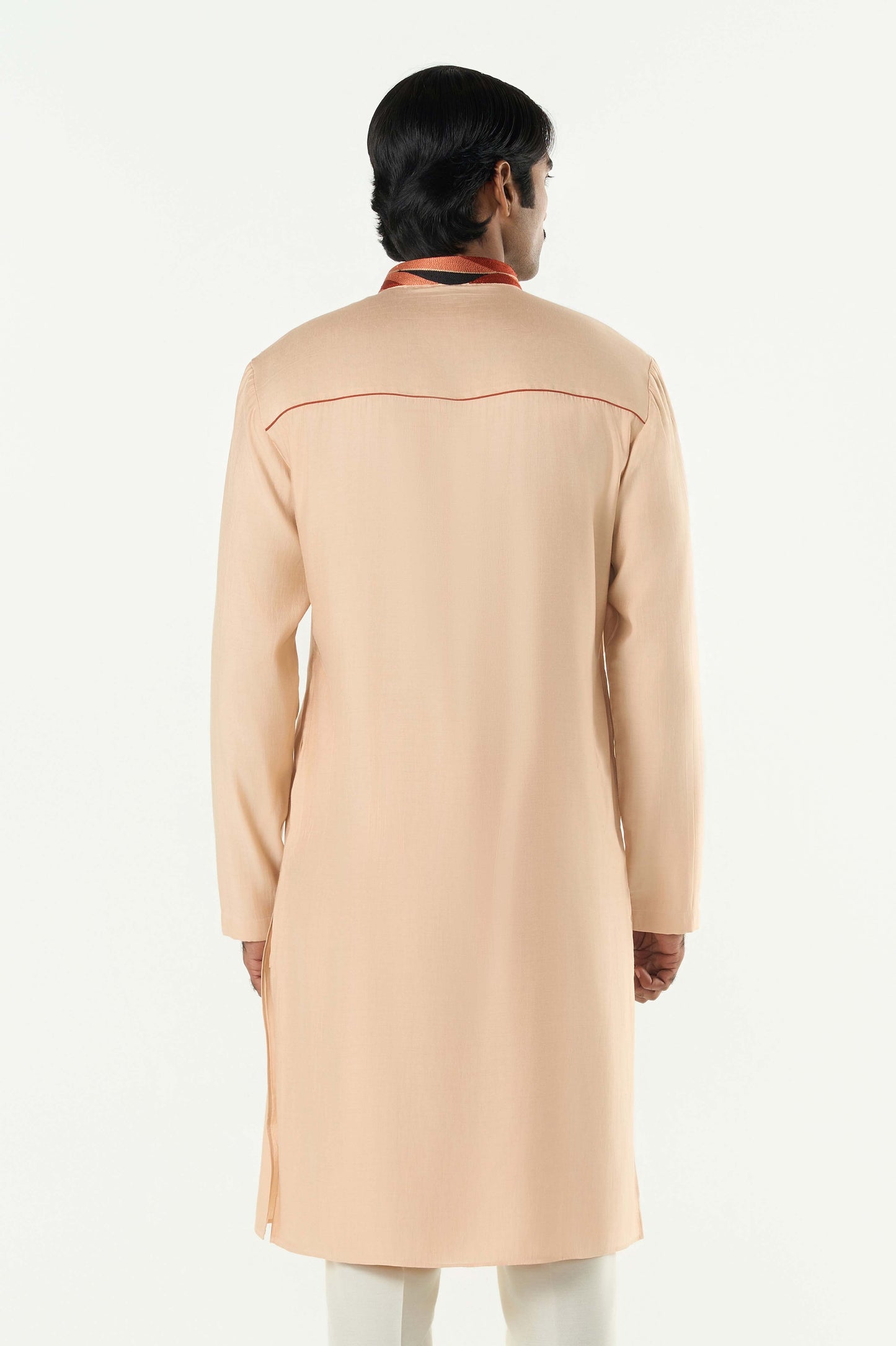 The Abstract Kurta - Beige
