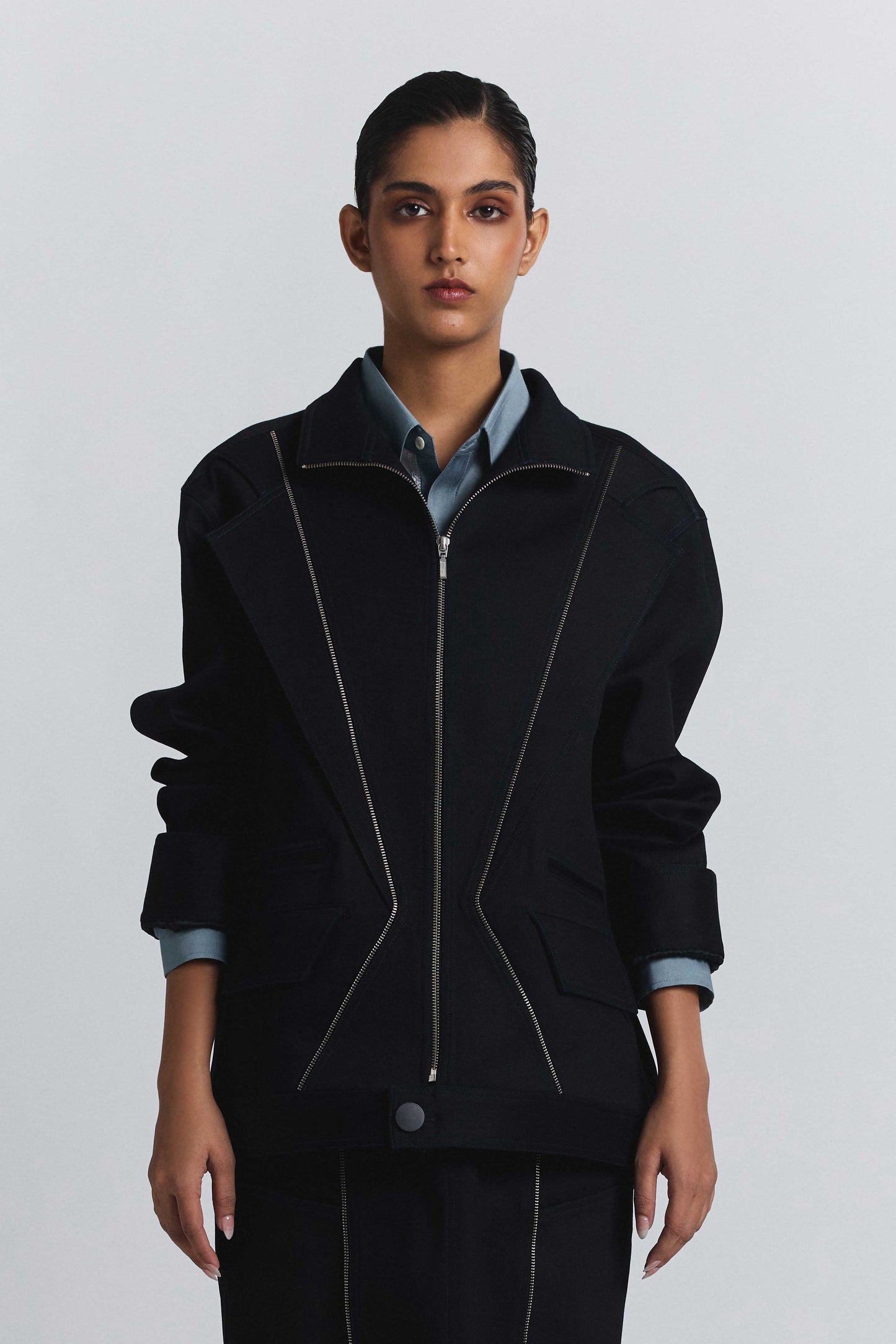 Torque Denim Bomber