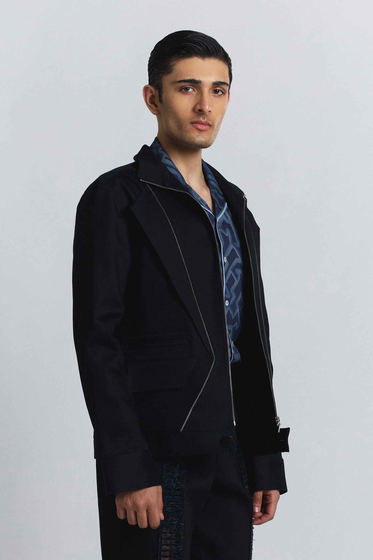 Torque Denim Bomber
