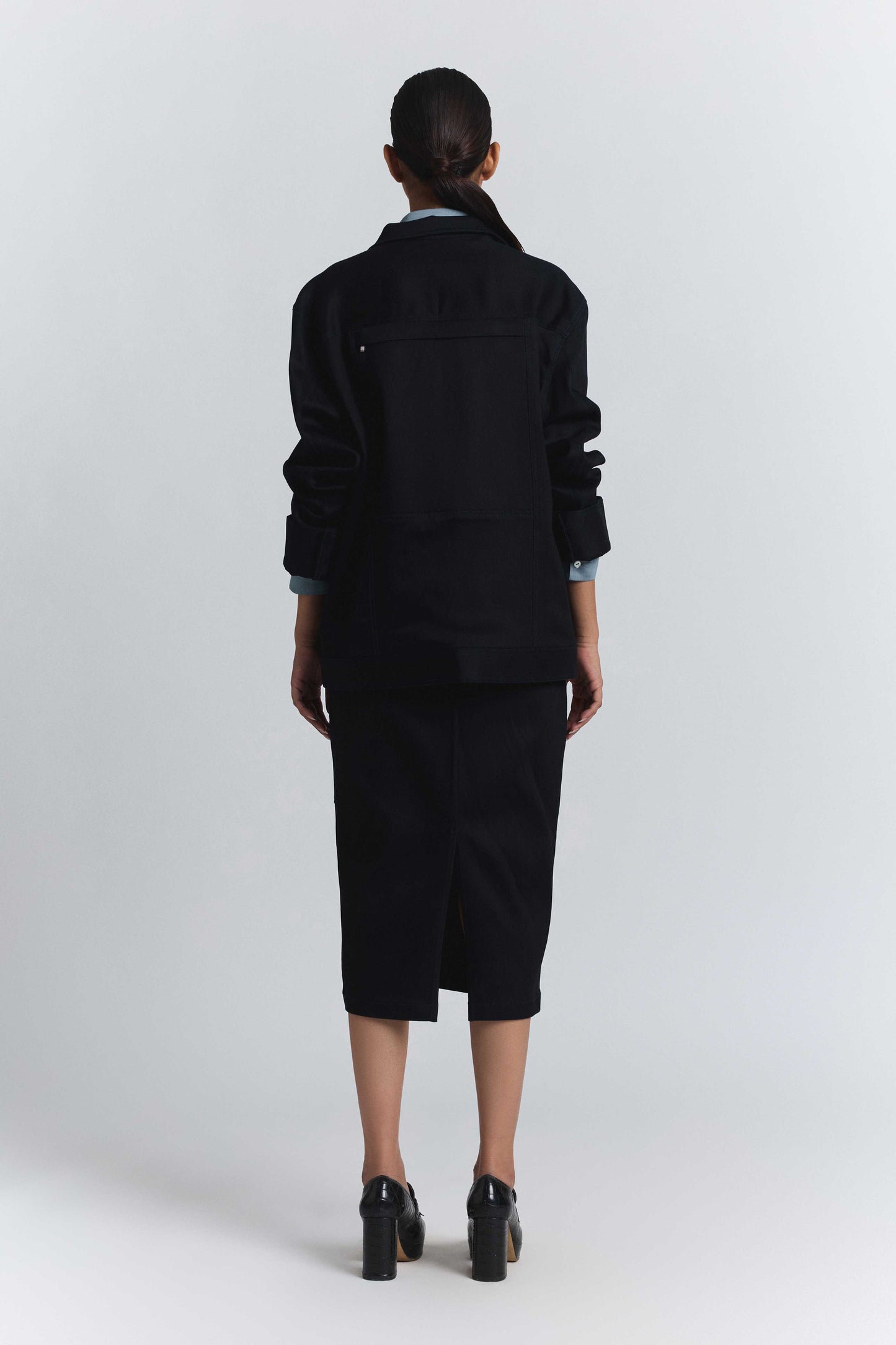 Torque Denim Bomber