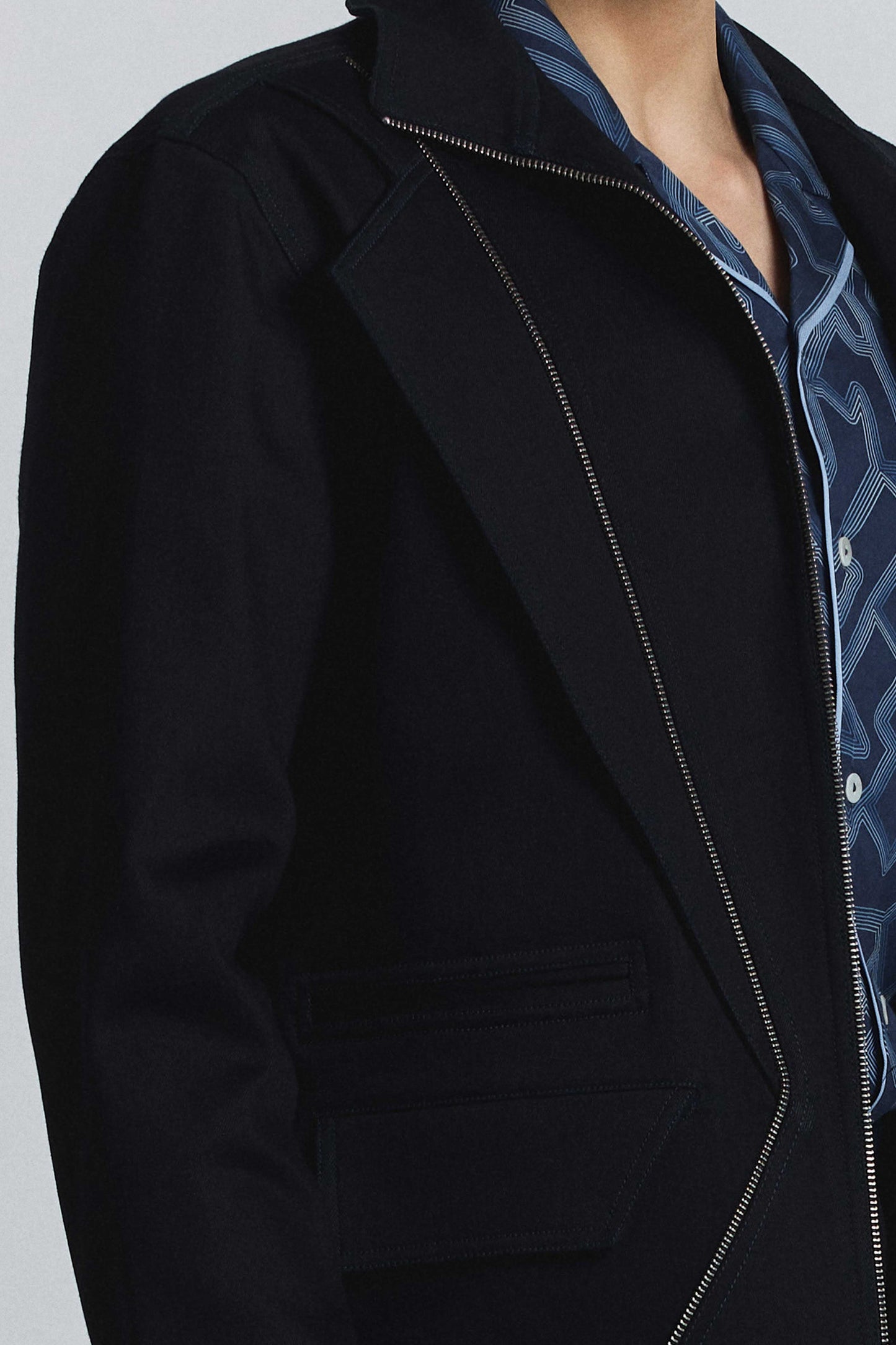 Torque Denim Bomber